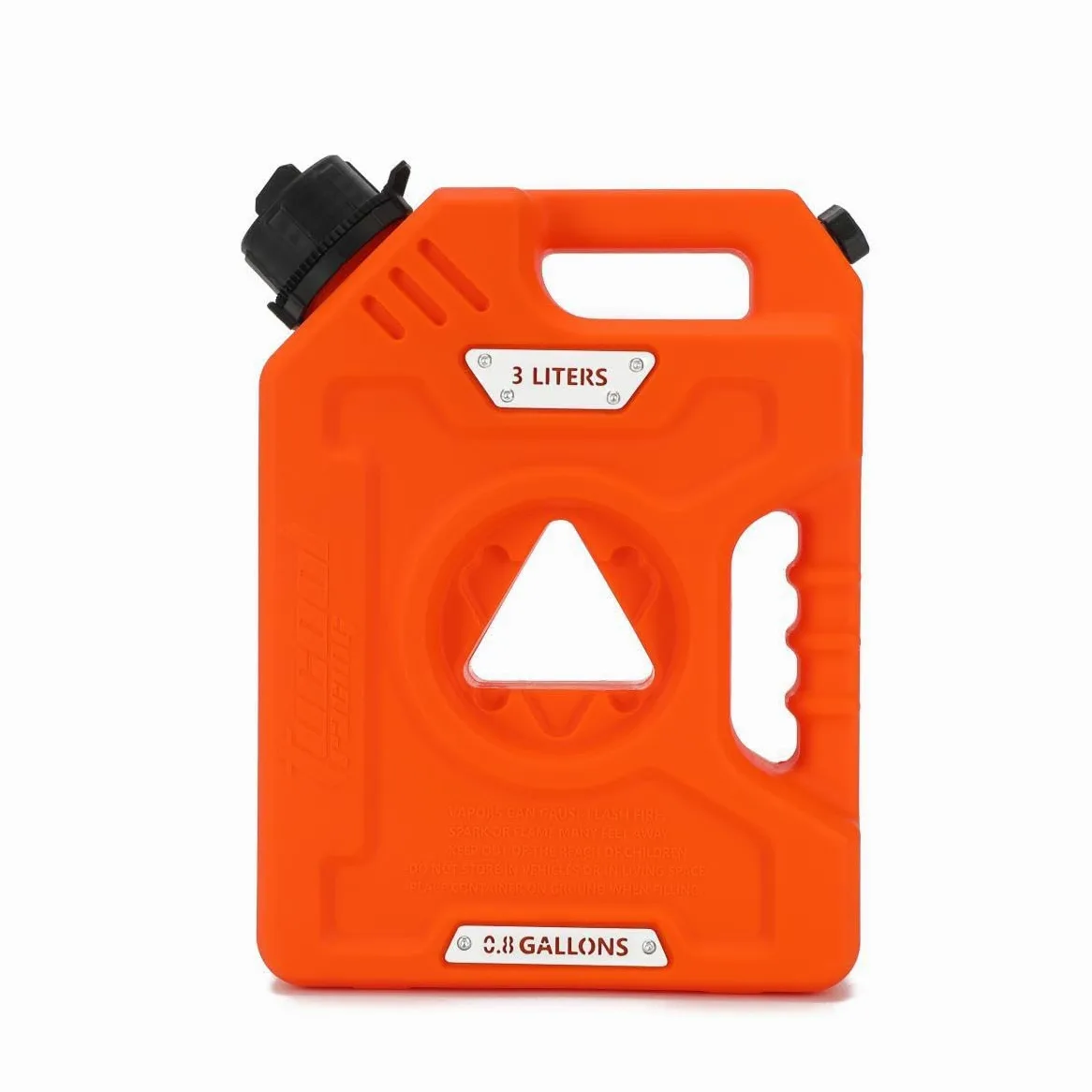 3L Portable Fuel Drum Canister Gasoline Container Reserve Plastic Petrol Tank Diesel Storage Can Fit for Motorcycle SUV ATV Cars Boat Offroad (3L Orange Only Tank)