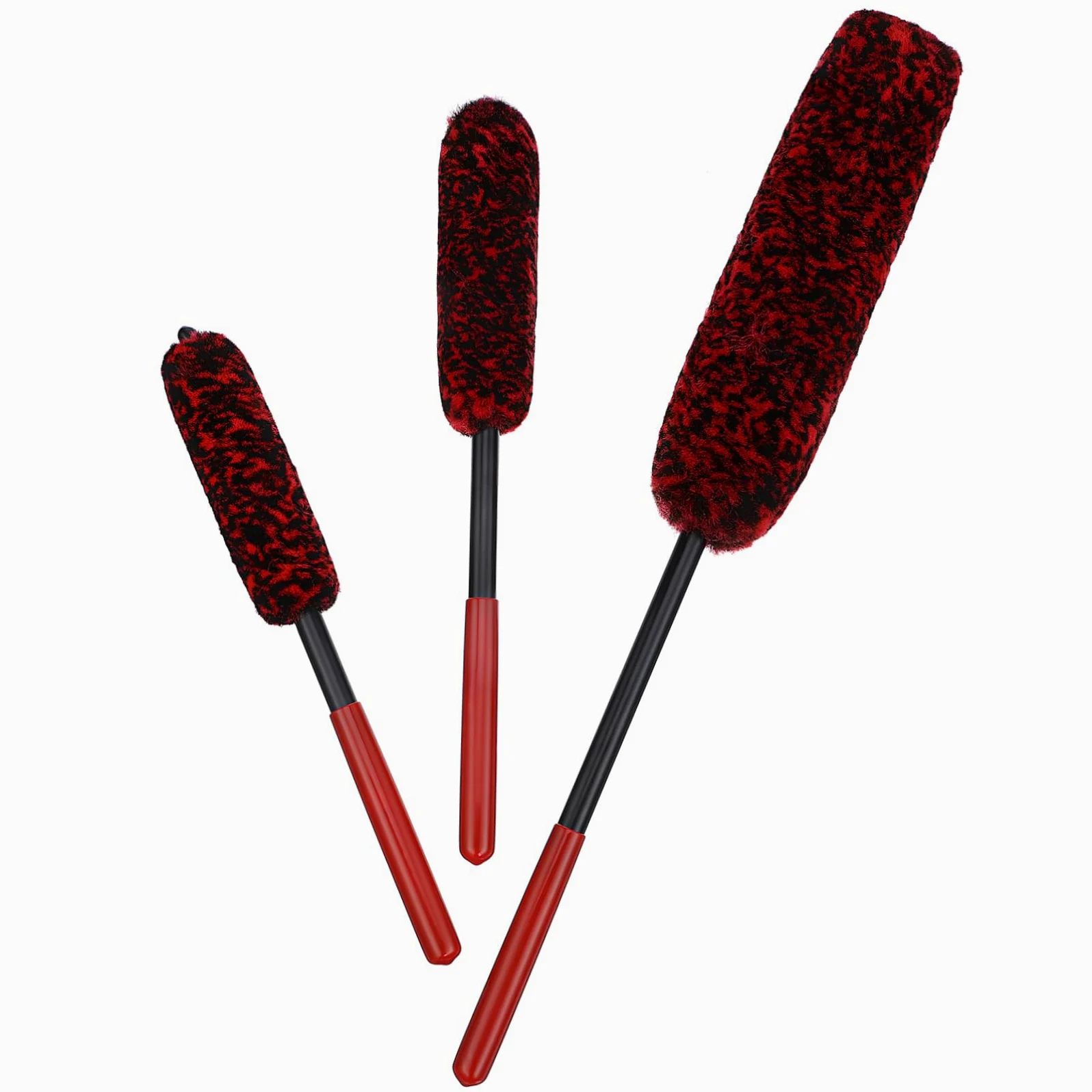 ULTECHNOVO 9piezas Cepillos De Limpieza para Llantas Cabeza Flexible Herramientas De Detalle para Automóviles y Motos Cepillos para Ruedas Car Wash Brushes