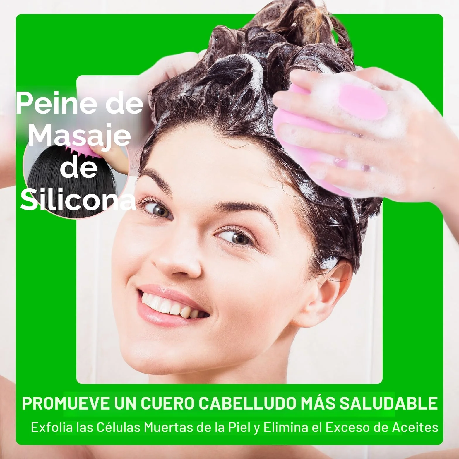 Aceite de Romero 100% puro para Crecimiento del Cabello 60ml con Masajeador de Cuero Cabelludo