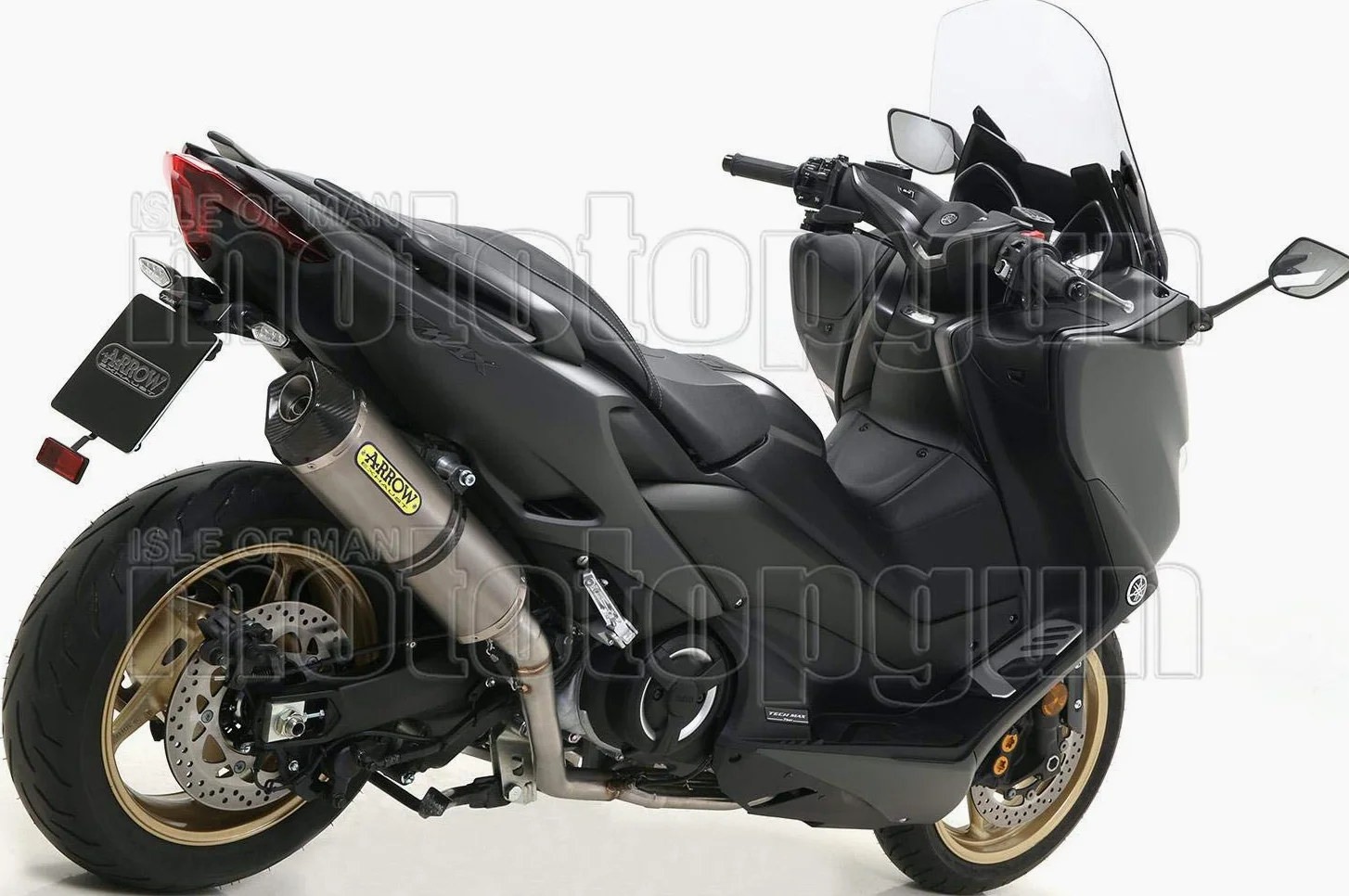 arrow 73514AK tubo de escape homologado race-tech aluminio fondo carby compatible con yamaha tmax t-max 560 2022 2023 2024 mototopgun