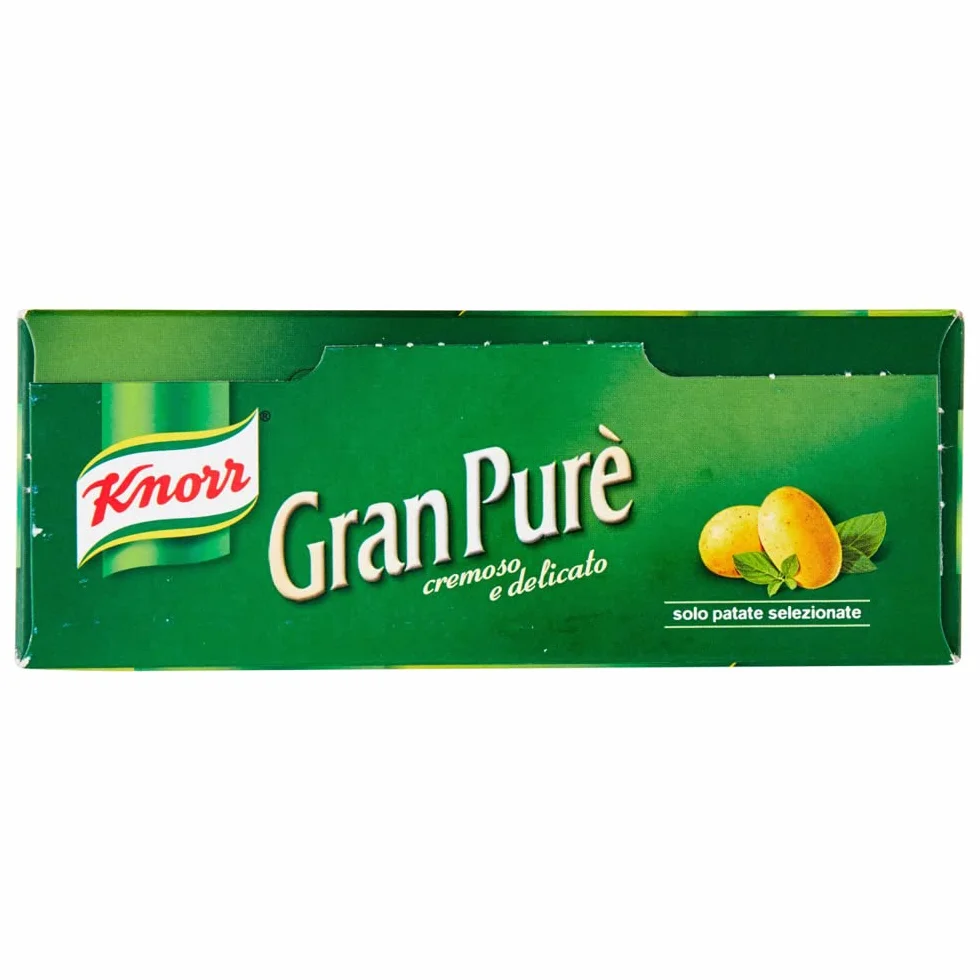 Knorr Gran Purè Cremoso e Delicato Preparado para puré de patatas sin gluten, 225 g (3x75 g)