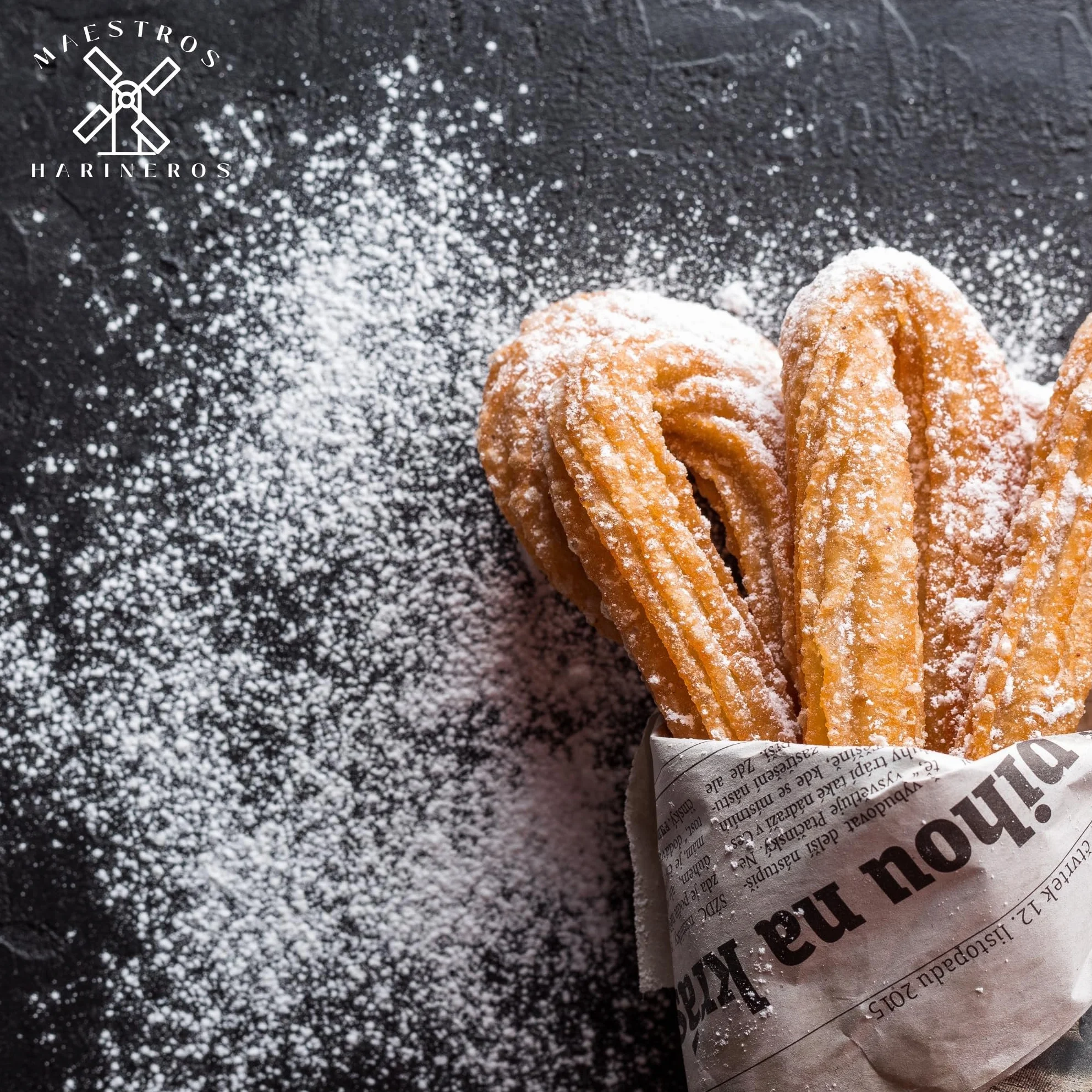Harina de Trigo para Churros, 3 kg - Maestros Harineros - Granulometría Fina, 100% Trigo Duro