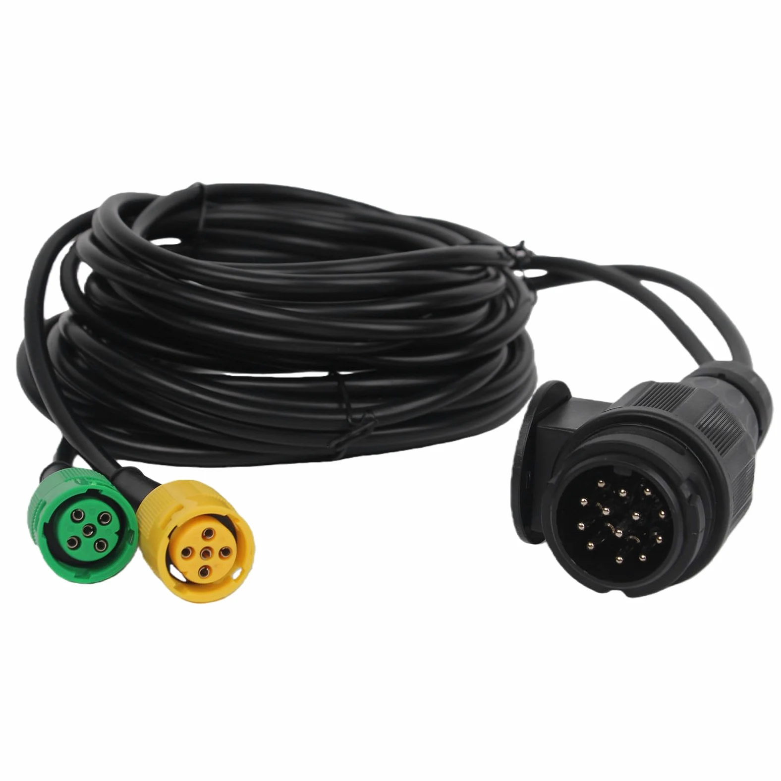Cable de remolque precableado enchufe 13Pin 2x 5Pin conector bayoneta 5M/16,4FT para luces traseras coche