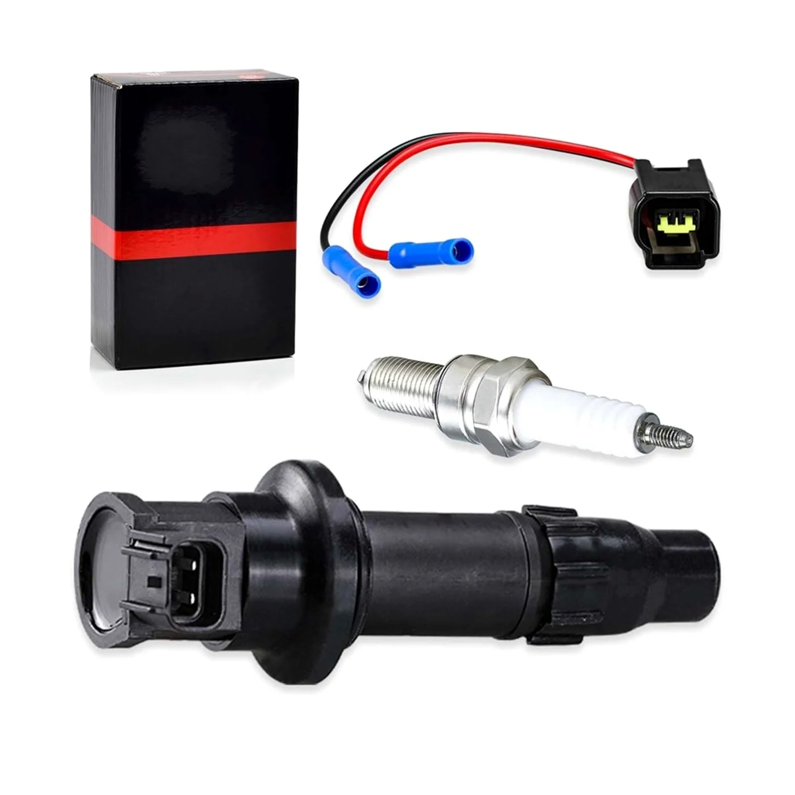 bobina de encendido scooter Para YZ450F 2003-2009 WR450F 2003-2011 YFZ450 2004-2013 Bobina De Encendido Y Enchufe Con Bujía