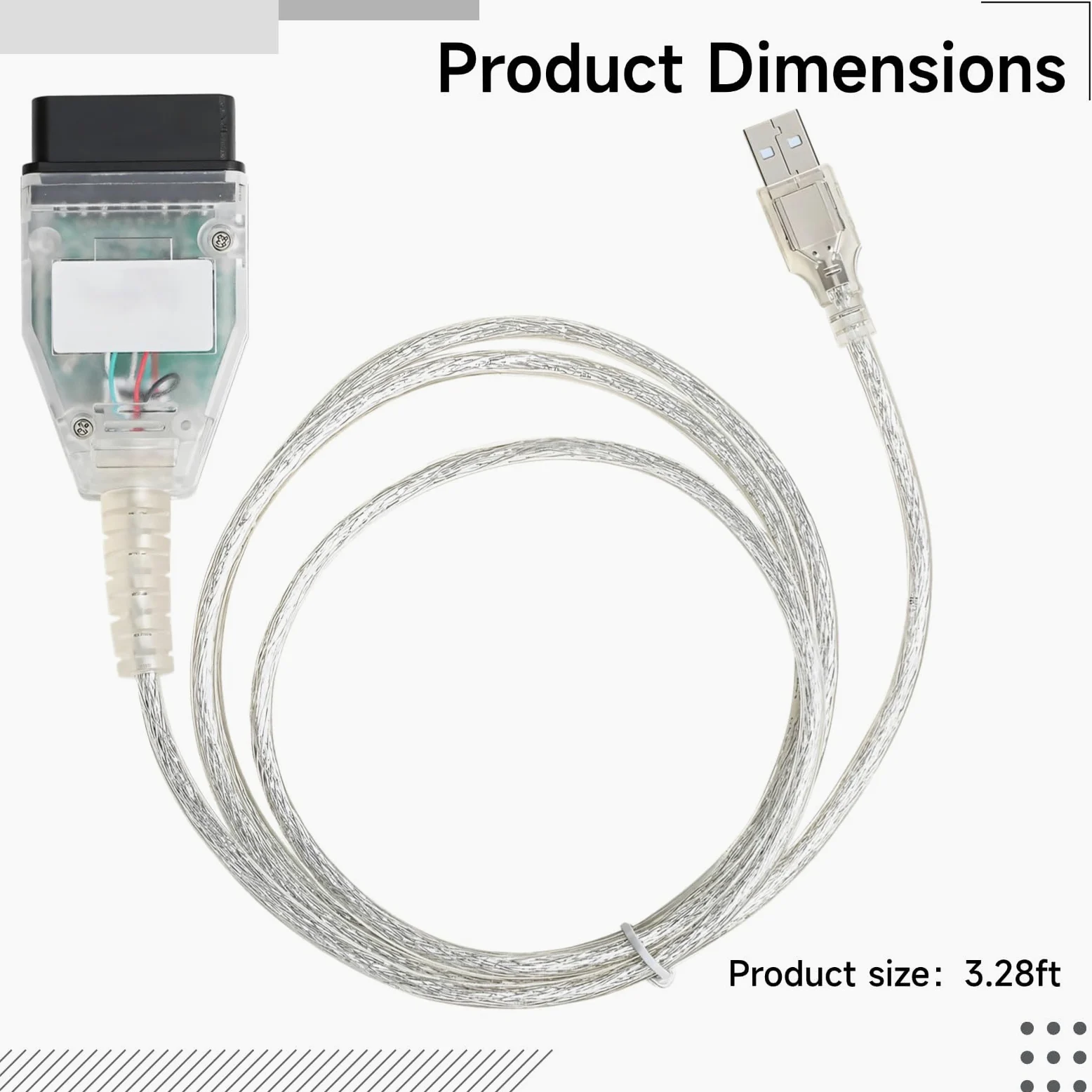 Tis Techstream V18 - Herramienta de diagnóstico con Mini Vci J2534, interfaz USB y cable de 1,5 m para programación de vehículos