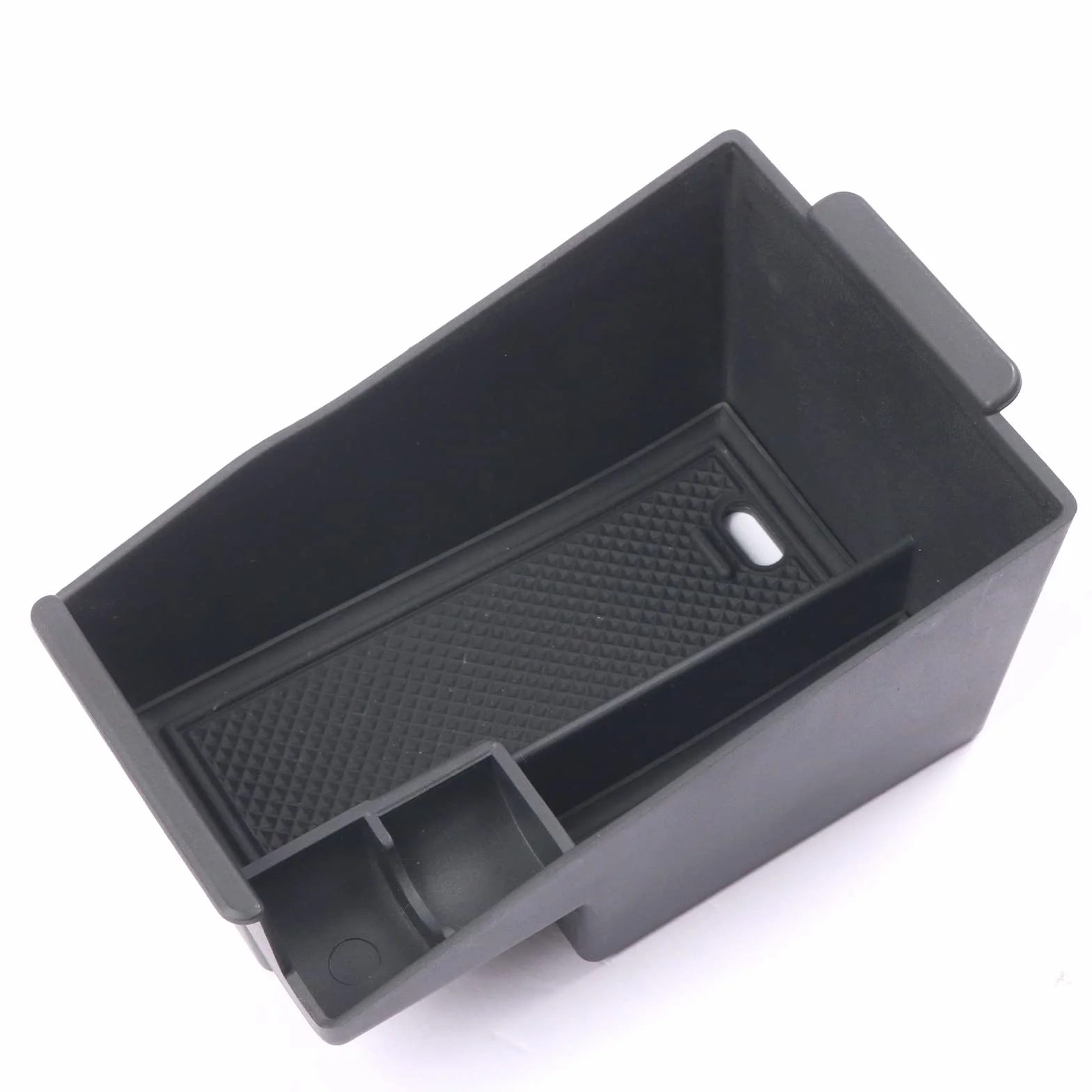 CDEFG Compatible con Nissan Juke F16 2019-2025 2026 Caja de almacenamiento Consola Central Apoyabrazos Interior Center Armrest Storage Box, Con Tapete Antideslizante Juke Hybrid 2025 Accesorios