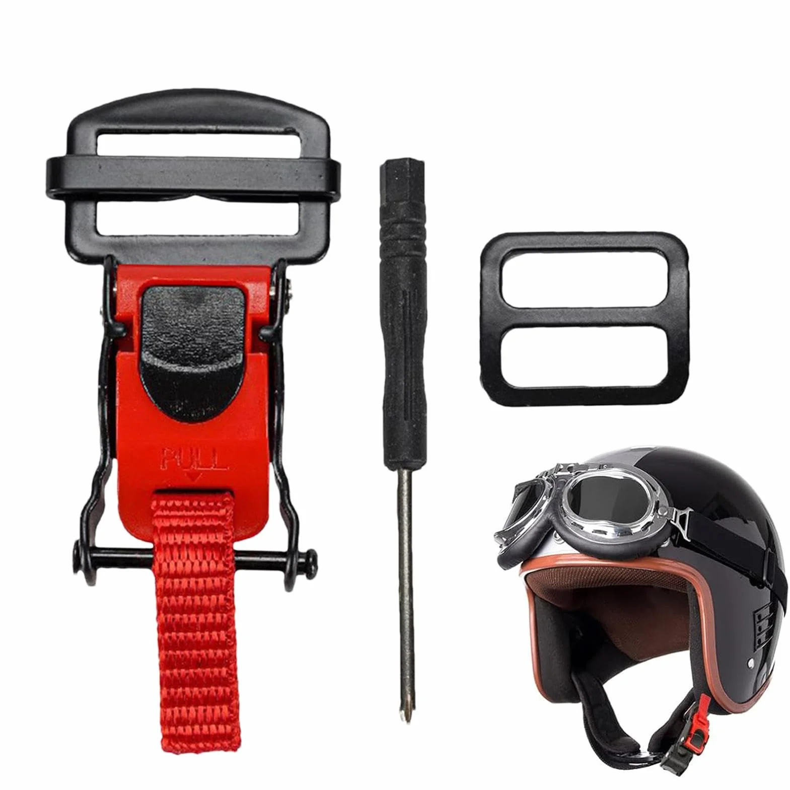 Casco moto fijación accesorios moto kit fijación rápida doble D casco hebilla moto correa clip casco conexión rápida hebilla casco correa fijación doble D
