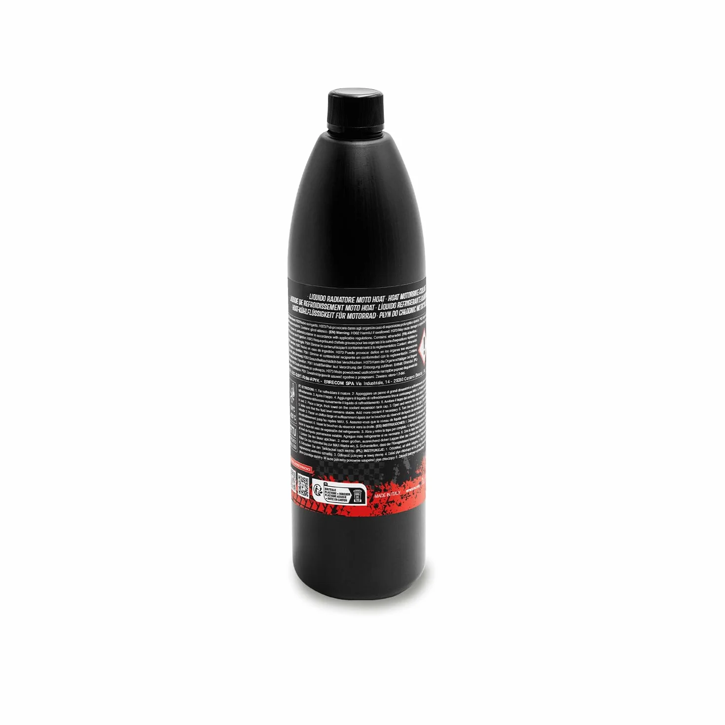 ERRECOM 1000 Miglia BKR 9203 Líquido Radiador Moto HOAT -38°C/+125°C, Anticongelante Listo para Usar Hybrid Oat, 1 litro – Amarillo