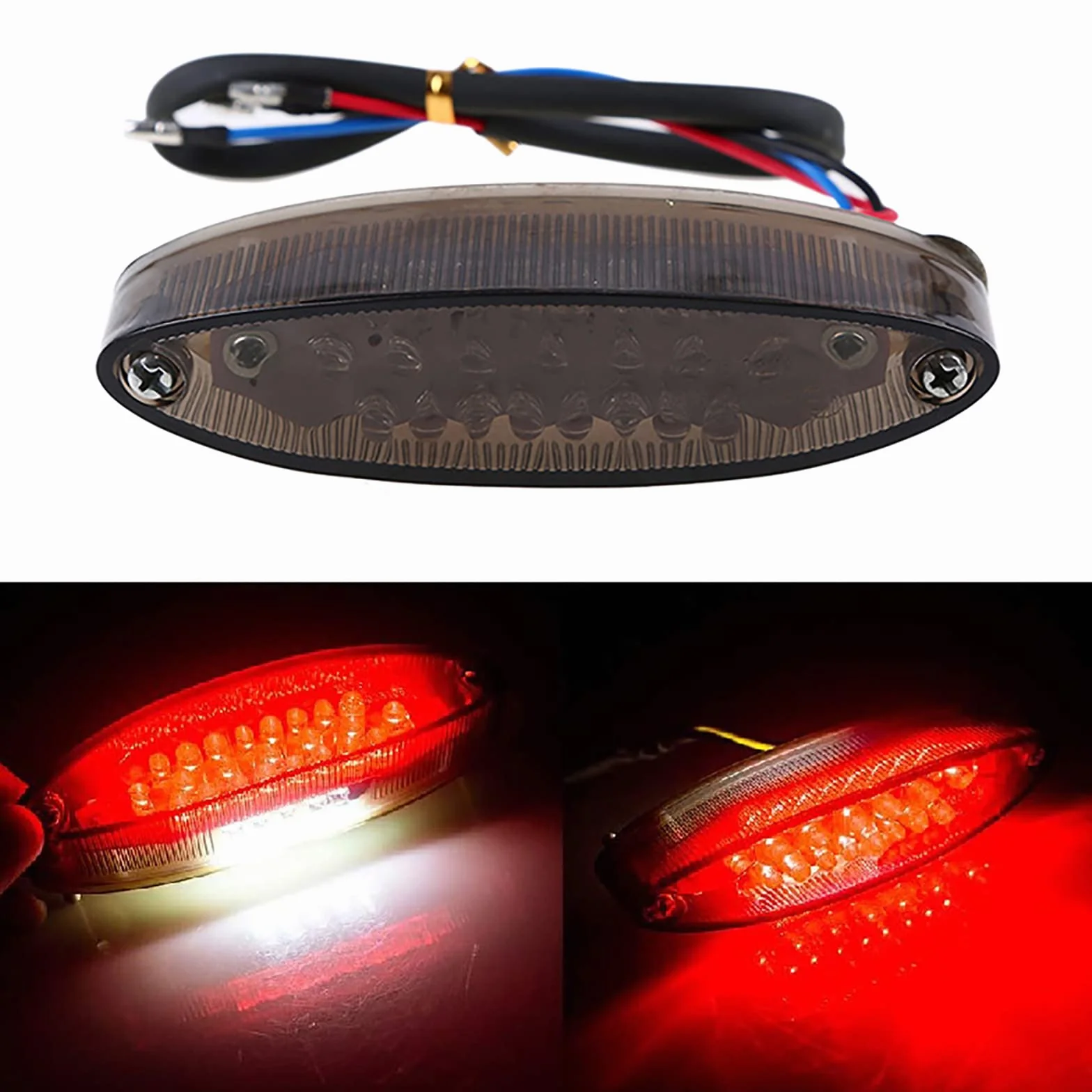 28 LED Motocicleta ATV freno cola parada luz de matrícula para ATV LTZ King Quad Runner Dr DRZ 650 400