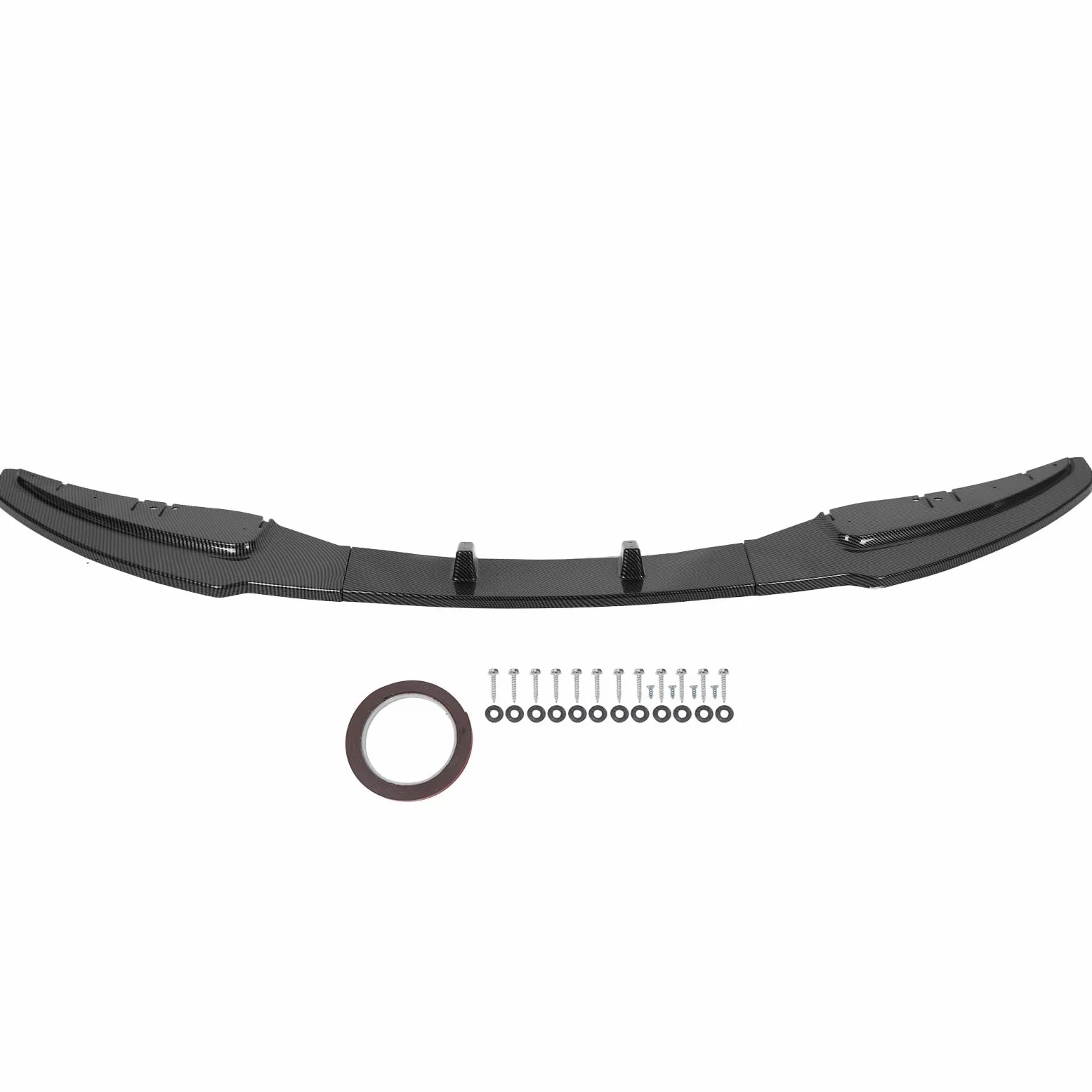 Alerón Divisor de Labios de Parachoques Delantero de Coche de 3 Uds para 1 Serie E81 E82 E87 E88 LCI Edición Estándar 2008-2011 (estilo de fibra de carbono)