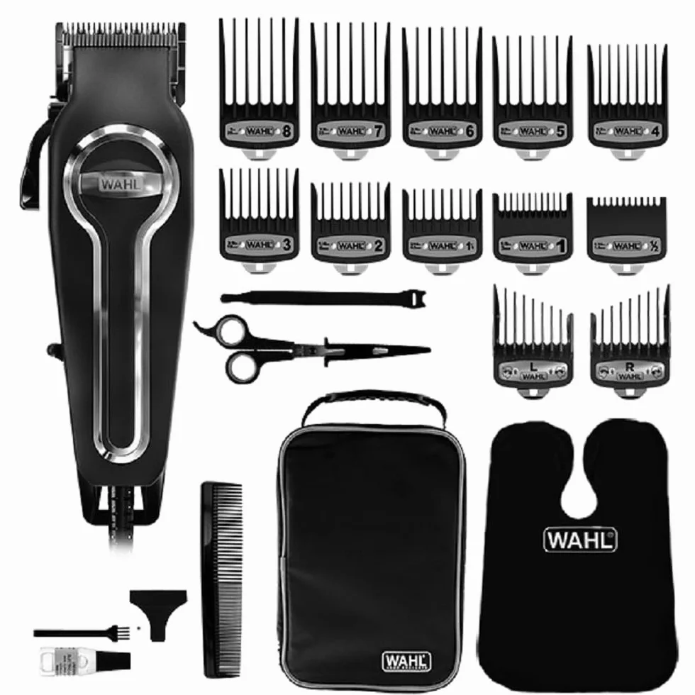 Wahl Cortapelos Elite Pro con Cuchillas Autoafilables de Precisión y Peines Secure Fit Premium