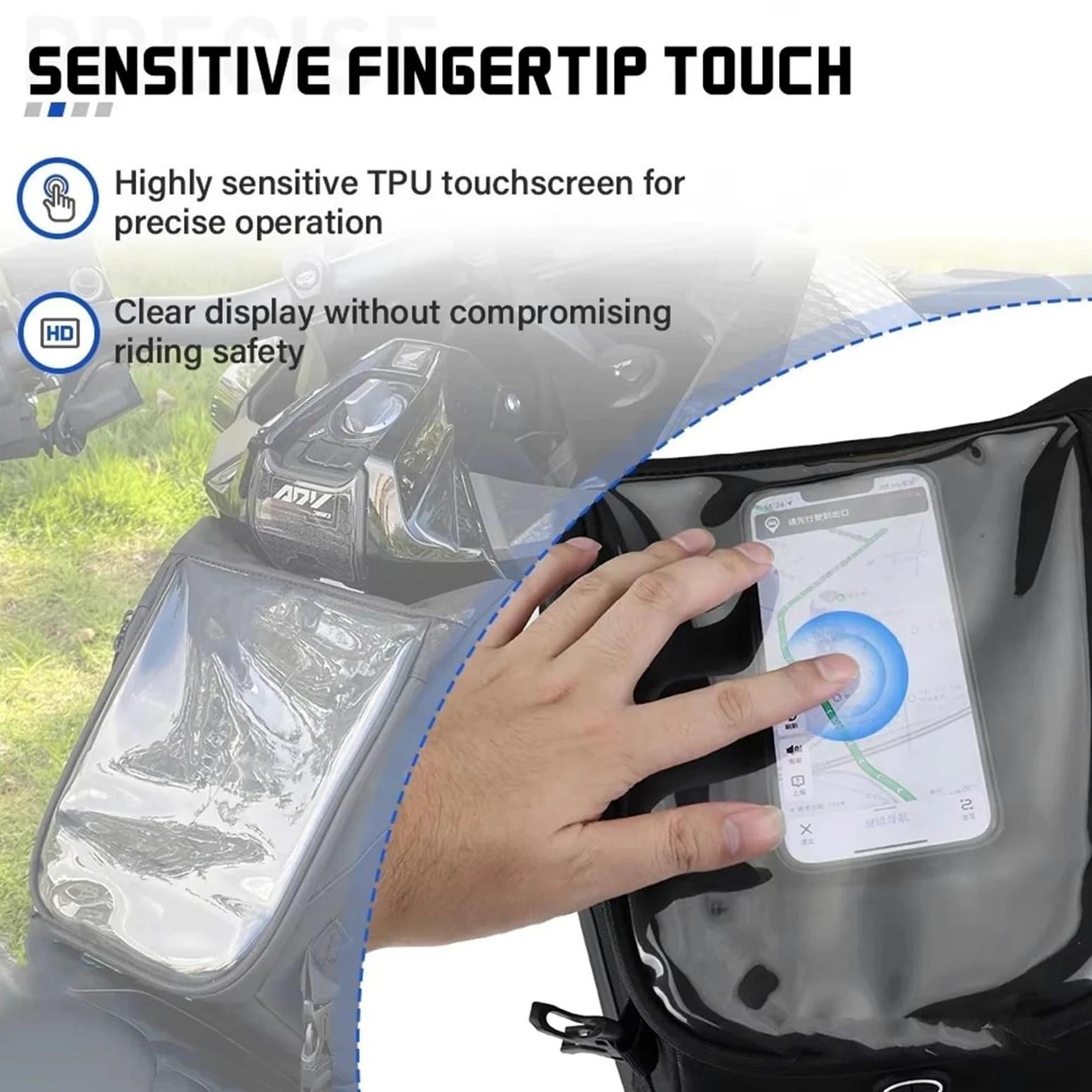 Bolsa Alforja Motor Bolsa Túnel Para ADV350 Para FORZA350 Para NSS350 ADV 350 Para FORZA NSS Almacenamiento Scooter Depósito Cubierta Impermeable | A