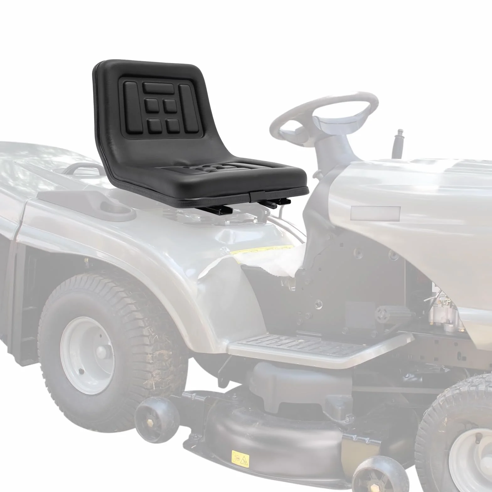 Asiento universal ajustable para carretilla elevadora tractor remolque 100 kg capacidad carga orificio drenaje