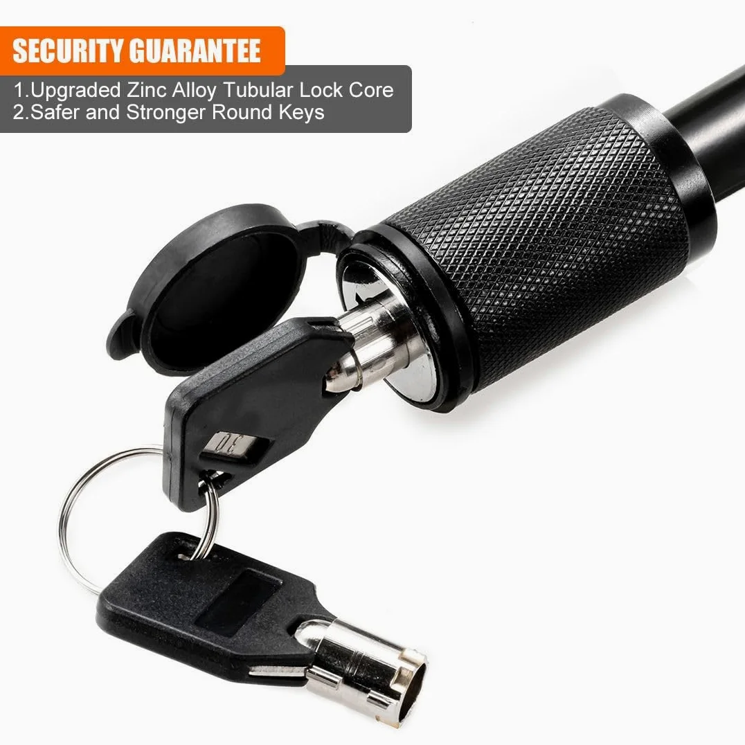 NEWFUN Adaptador de Enganche de Remolque rebajado 50 mm para vehículos estadounidenses, Bola de Enganche para automóviles, Furgonetas, Camiones y autocaravanas. (Tow Hook with Pin Lock)