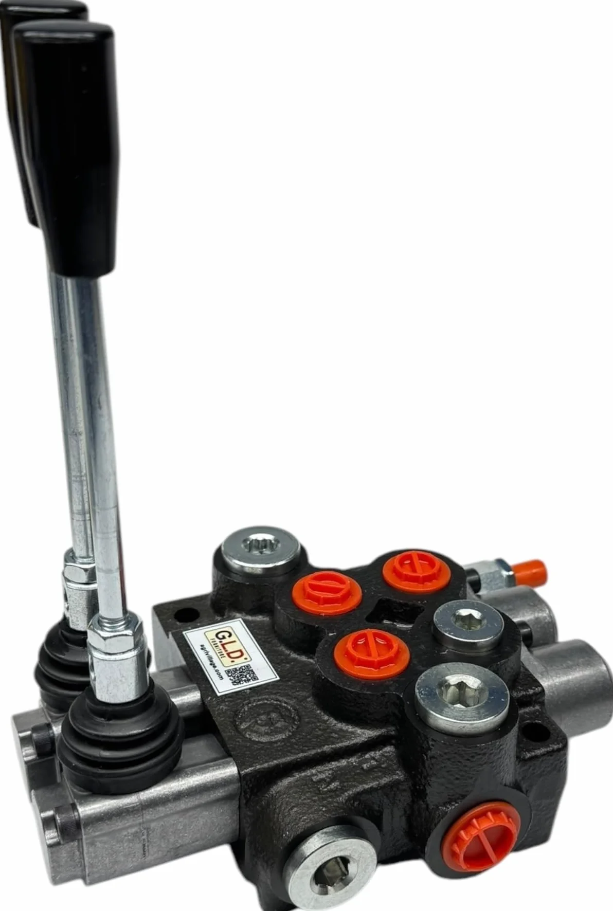 Distribuidor oleodinámico para tractor 2 palancas -1 doble efecto + 1 simple efecto 3/8" 45 litros 300 bar
