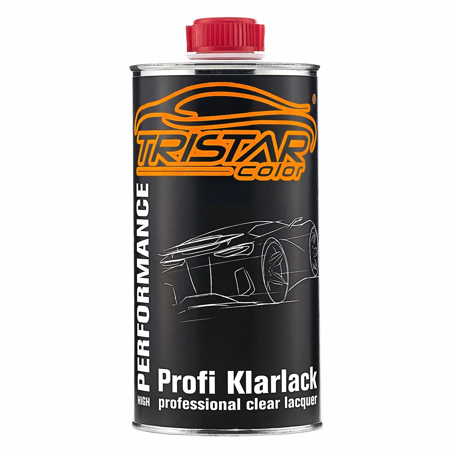 TRISTARcolor Pintura para motos Set bote listo para pulverizar para Harley Davidson HD131 Vivid Black Pintura base + pintura transparente de 2 componentes 1,25L
