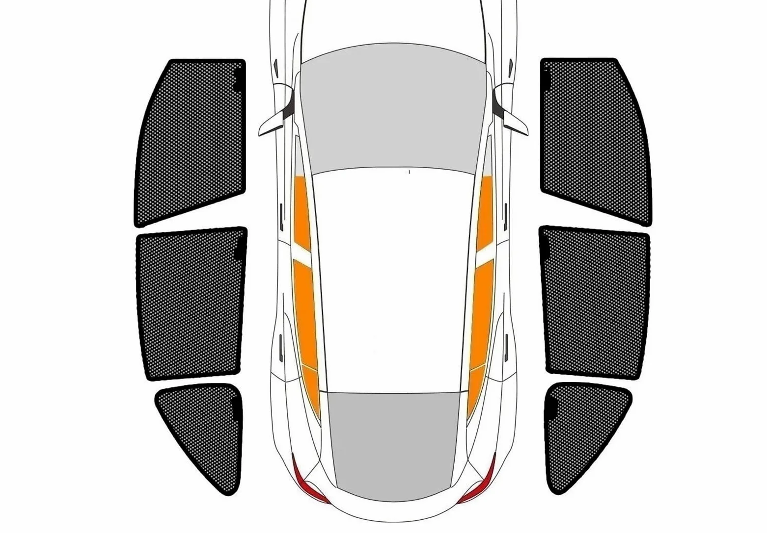 Parasoles Laterales Para Jeep Para Grand Para Cherokee 4 Dr Suv 2014-2021 Parasol Ventana Coche Cortina Magnética Parabrisas Delantero Malla | Car Window -6Pcs