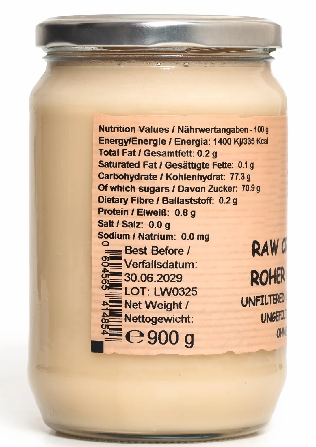 Raw Farm Miel cruda cremosa de flores silvestres 900 g sin filtrar sin calentar