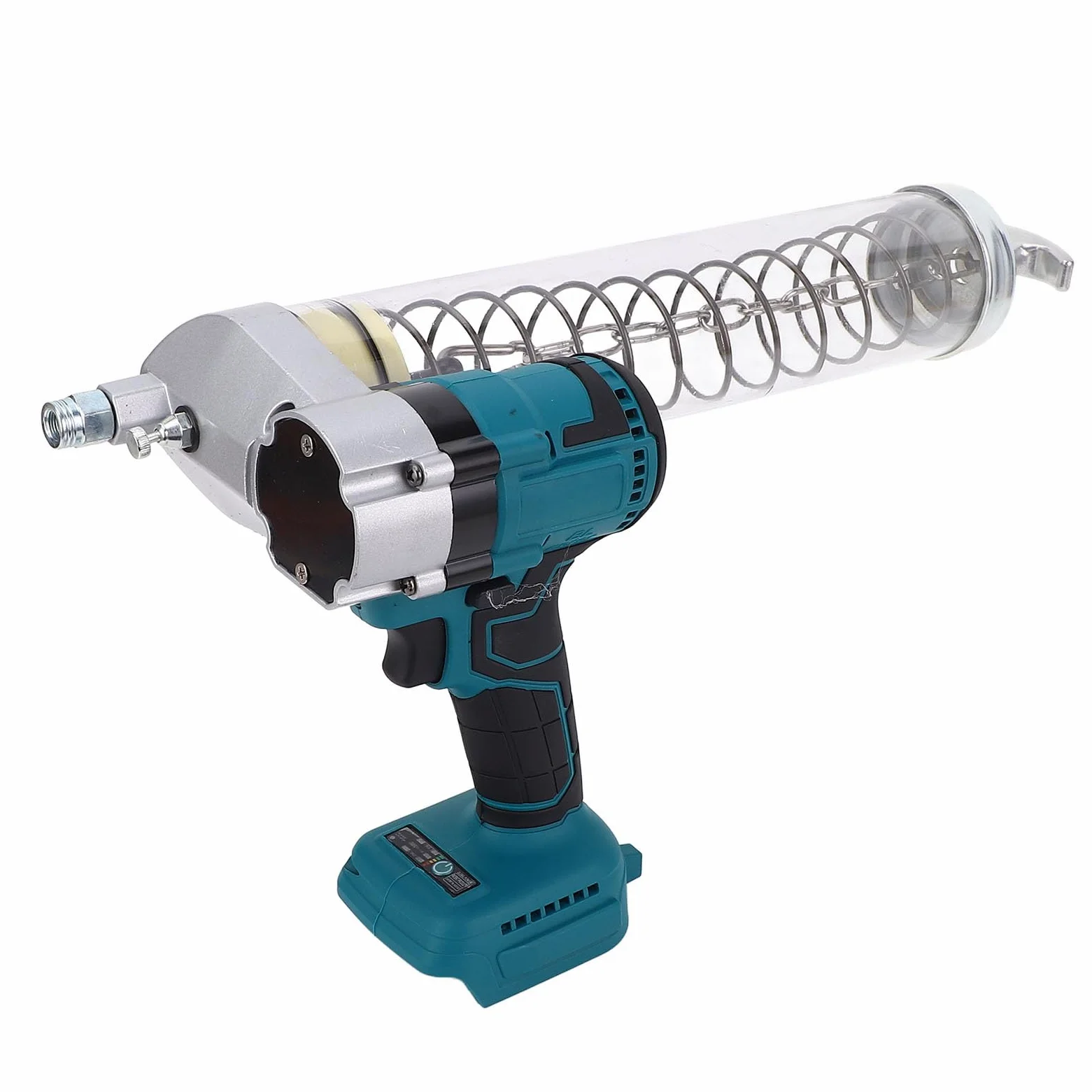 Fafeicy Pistola Engrasadora Inalámbrica de Alta Presión de 12000 PSI con Luz LED y Gatillo de Velocidad Variable para Batería de Litio Serie B de 18 V