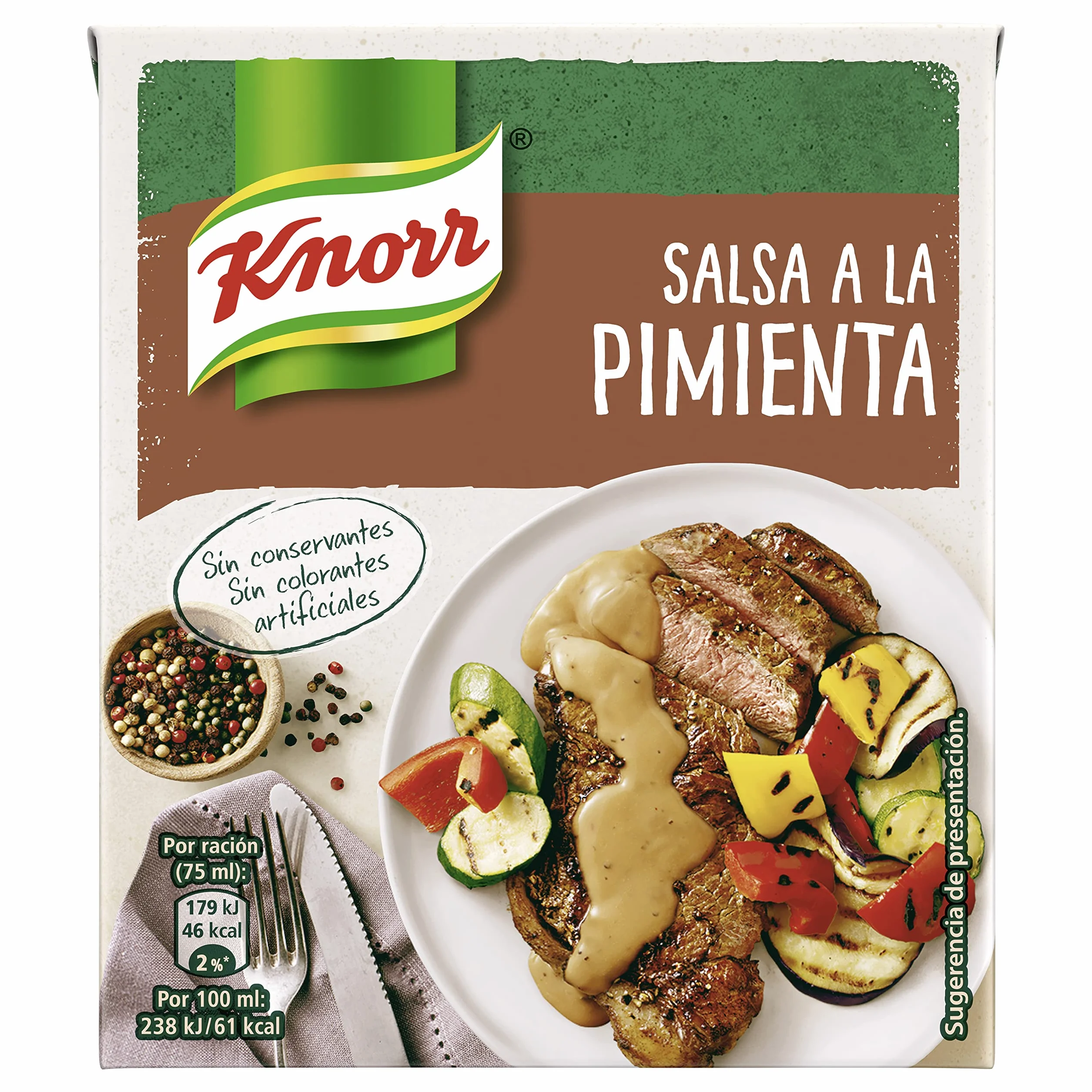 Knorr Salsa a la Pimienta 300ml Pack de 12