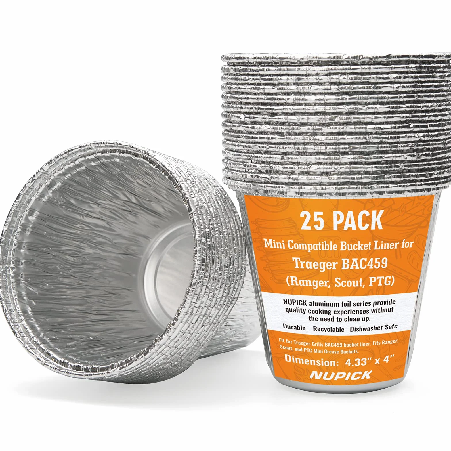 NUPICK Minicargas 25 Pack Compatible con Traeger Ranger