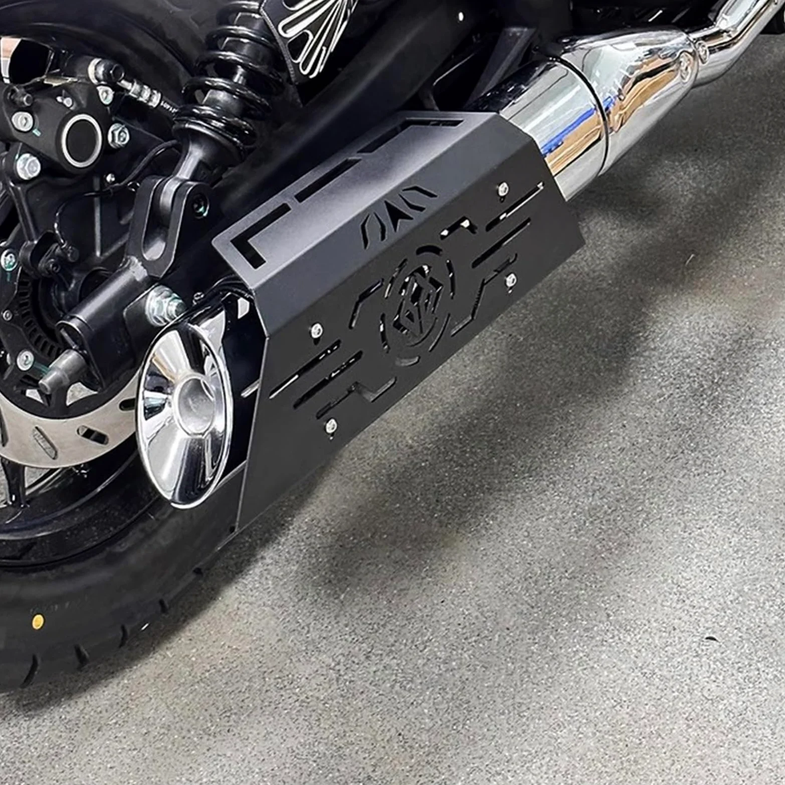 Deflectores de Calor para Escape Protector de Escape térmico para Motocicletas Kawasaki Eliminator 500 SE, 500SE, 450 y 400. Protector térmico de Escape