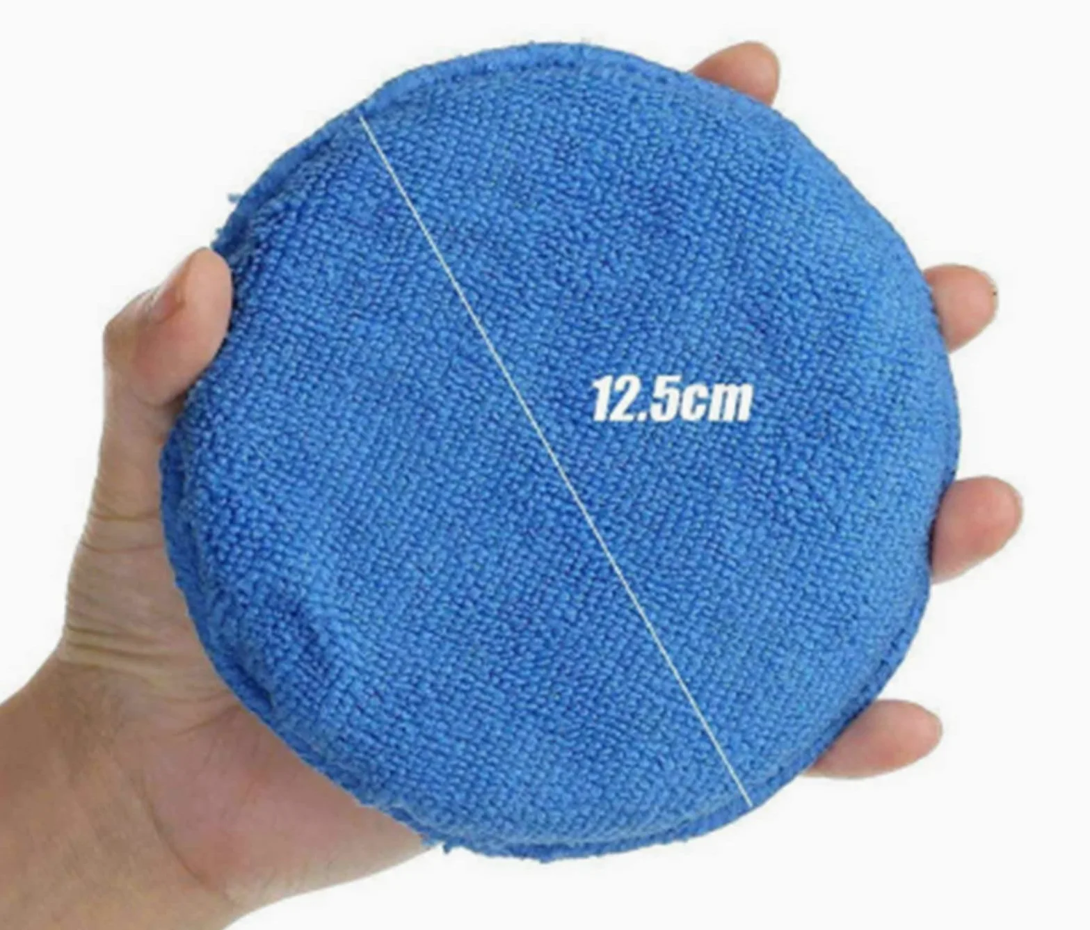 TRUSTTWO 12x Microfibra Limpieza Paño de Limpieza 40x40cm y 12x Aplicador de Cera de Microfibra Aplicador de automóviles Polaco Esponja de Espuma de Cera The New