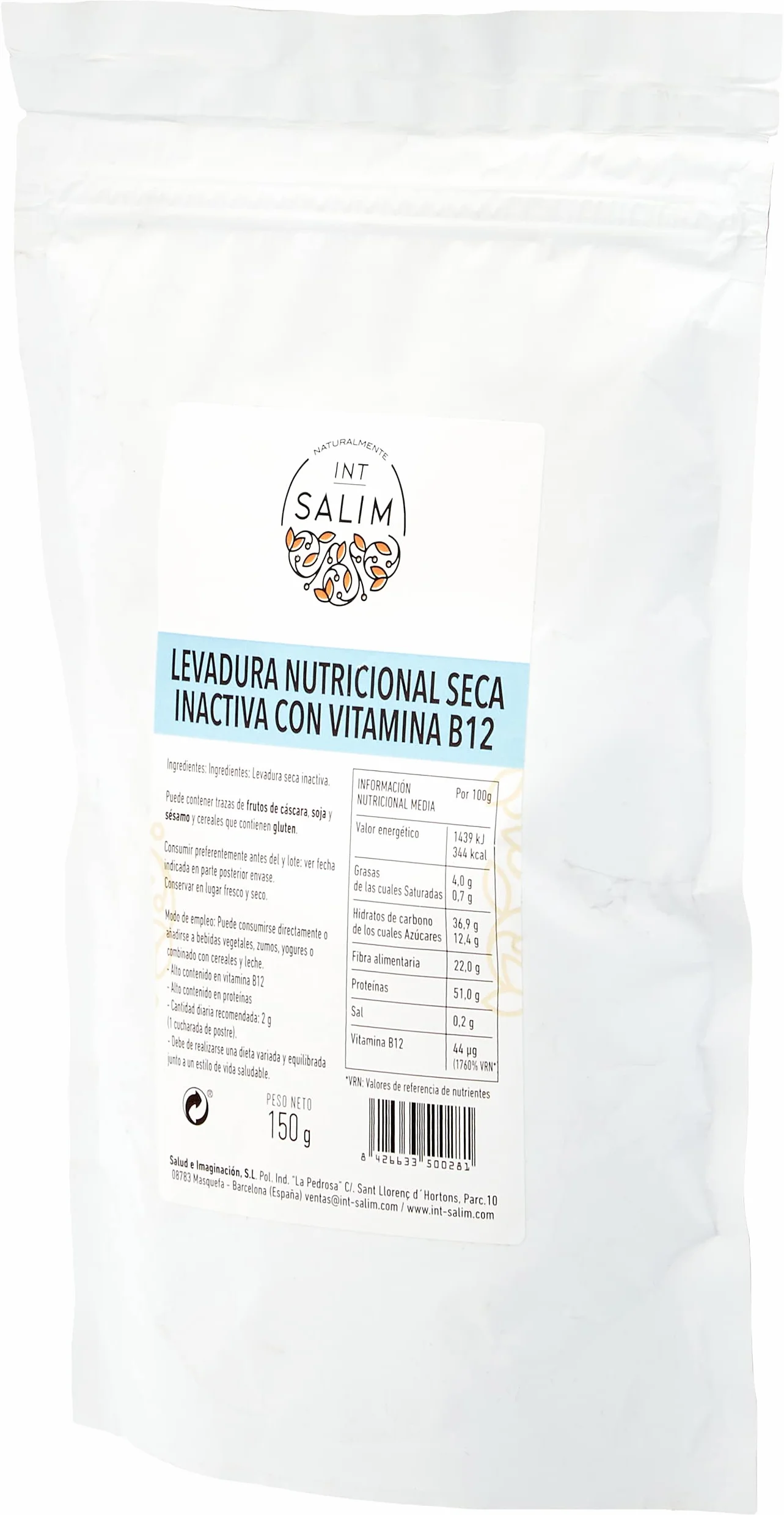 LEVADURA NUTRICIONAL SECA INACTIVA