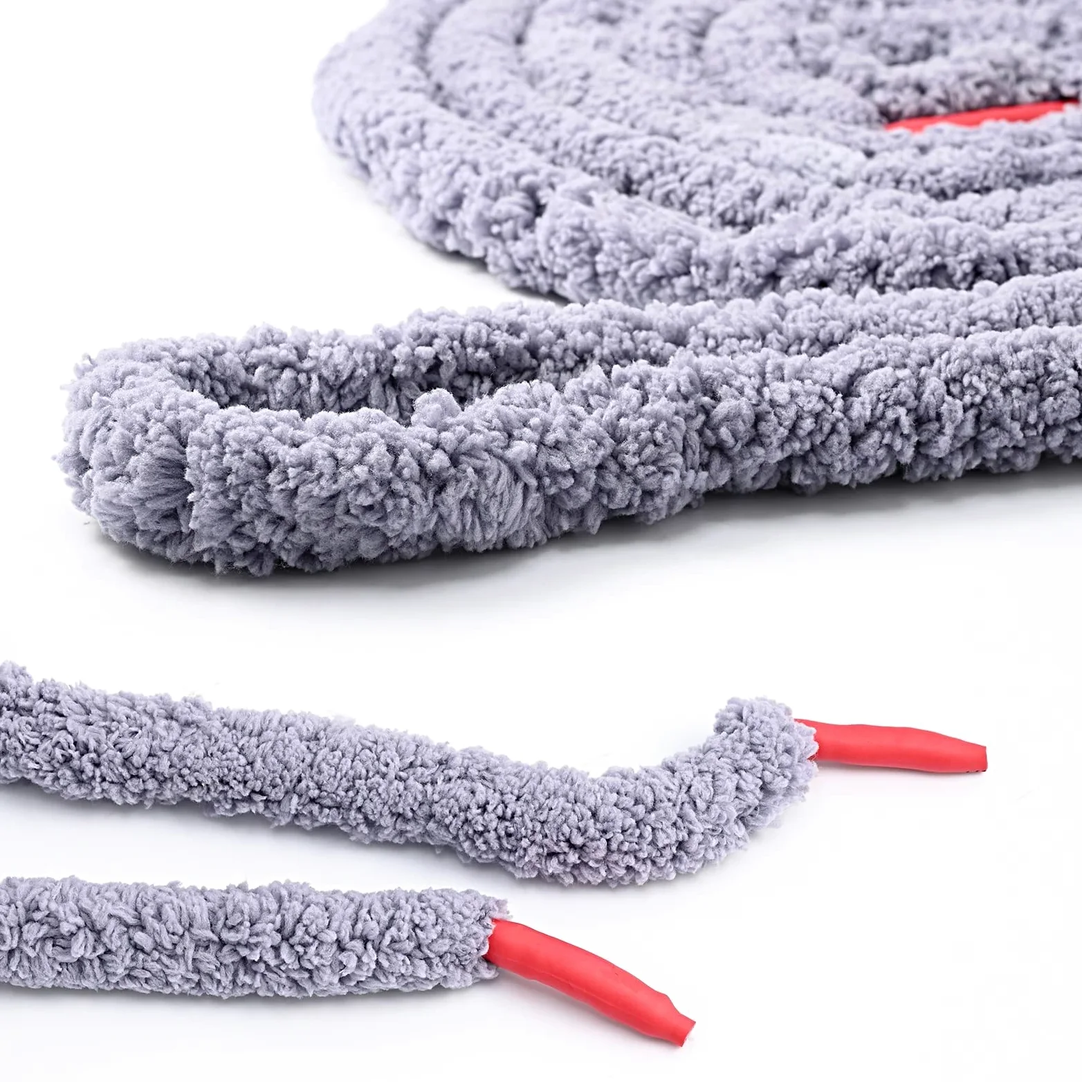 TRUSTTWO Accesorios de Lavado de Autos 300 cm Agua Absorbente Microfibra Cuerda de Parabrisas Tela Secado Tela Fuerte Paño de Absorbencia de Agua The Grey