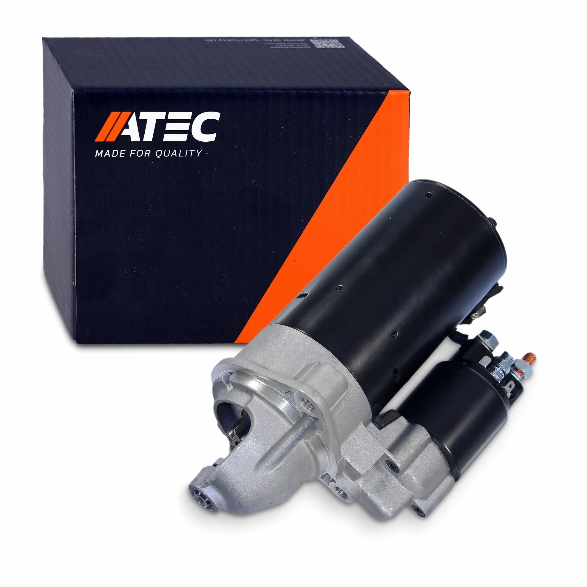 ATEC Germany Motor de arranque 12V 2 kW Compatible con BMW 3 (E30)(E36), 5 (E28) (E34)(E39), 7 (E38), LAND ROVER RANGE ROVER II (P38A), OPEL OMEGA B