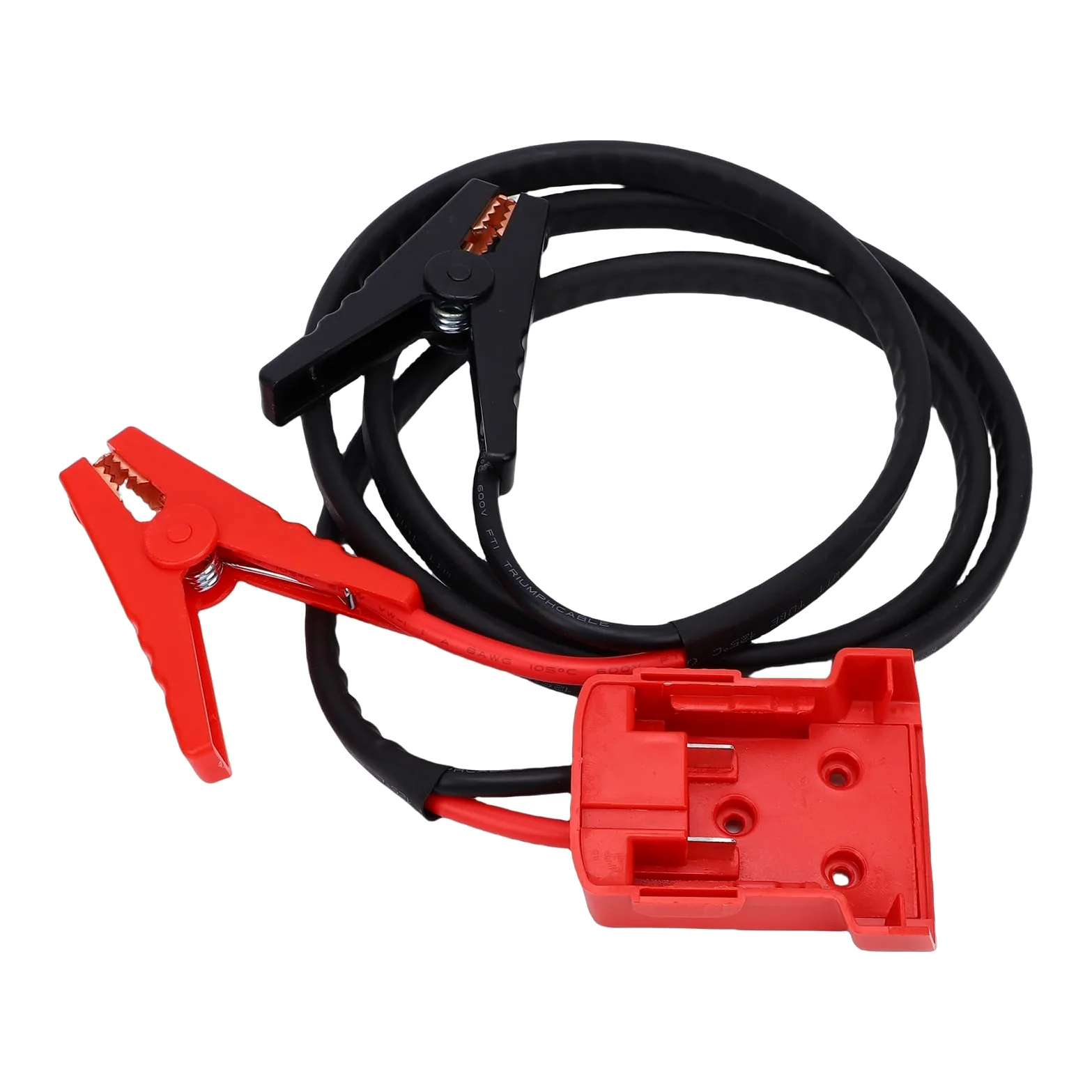 KIMISS Cable de Arranque de Puente BateríA de 18 V A Prueba de Altas Temperaturas 8 AWG Abrazaderas de Refuerzo de Servicio Pesado para Automóviles Medianos SUV Camiones Livianos Uso de (5.9FT)