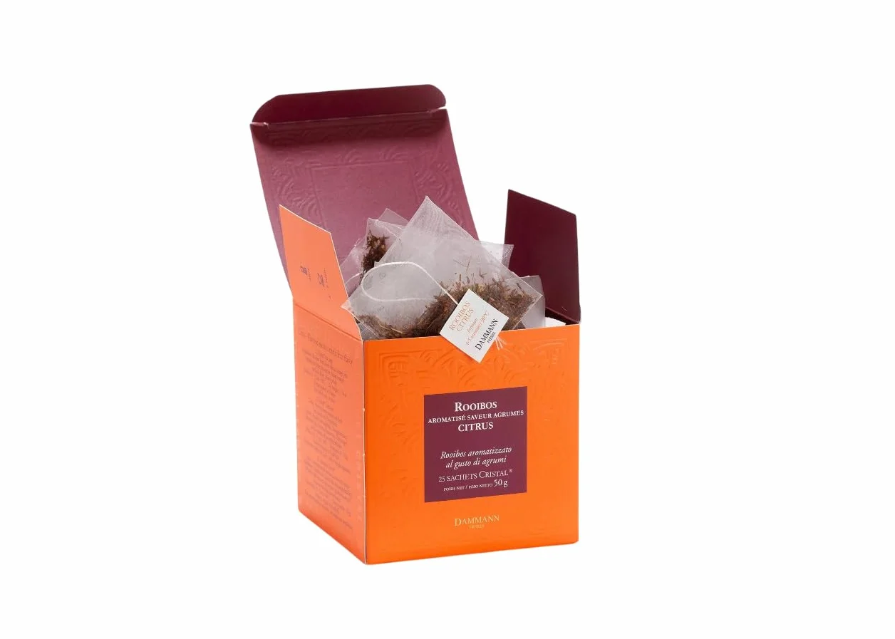 Dammann Rooibos citrus 25 zakjes zonder cafeína