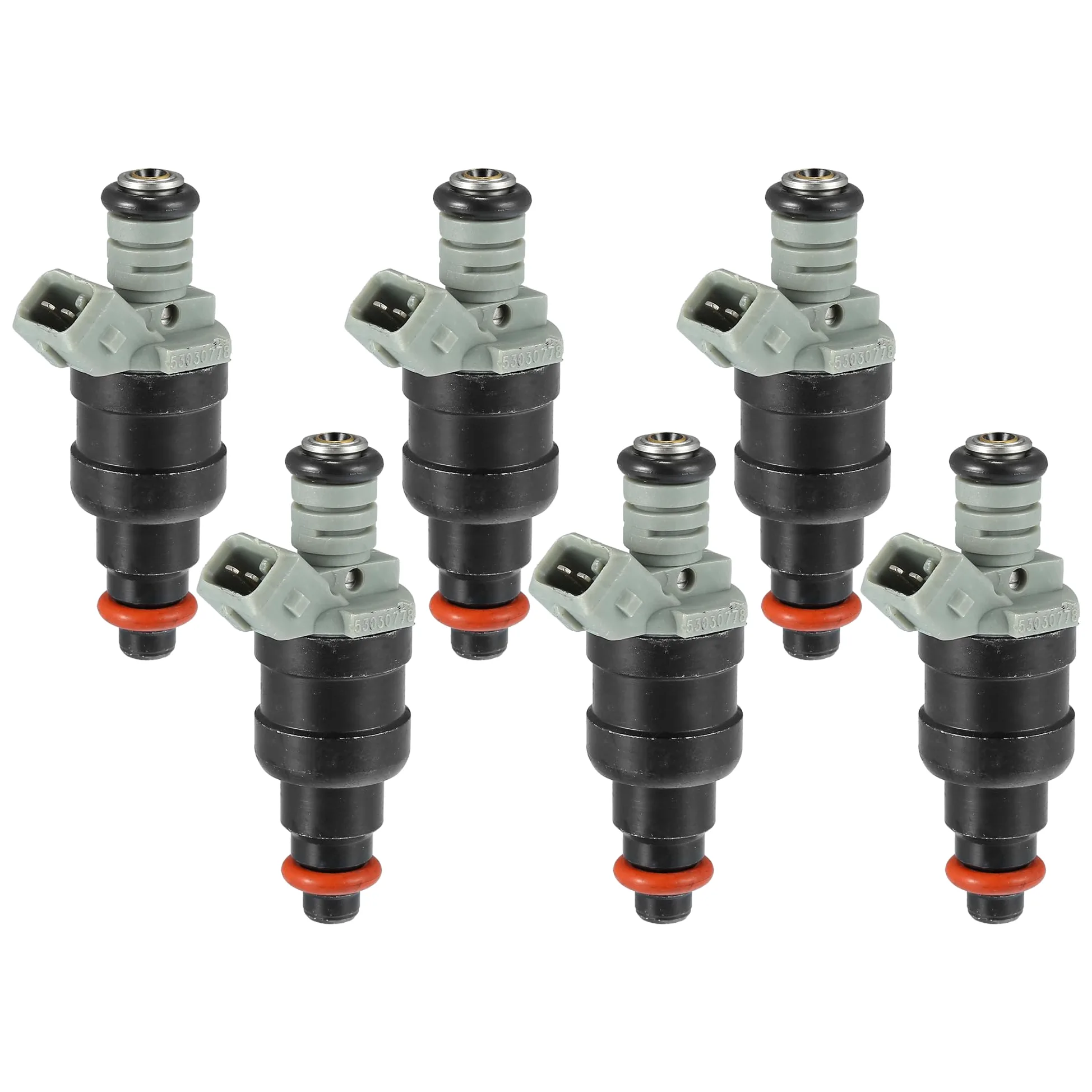 QUARKZMAN 6 Piezas Inyectores De Combustible Para Jeep Wrangler 97-02 | Flujo Emparejado, 53030778, Metal & Plástico, Para Dodge Dakota 96-02, Para Jeep Cherokee 96-00, Para Jeep Tj 97-02