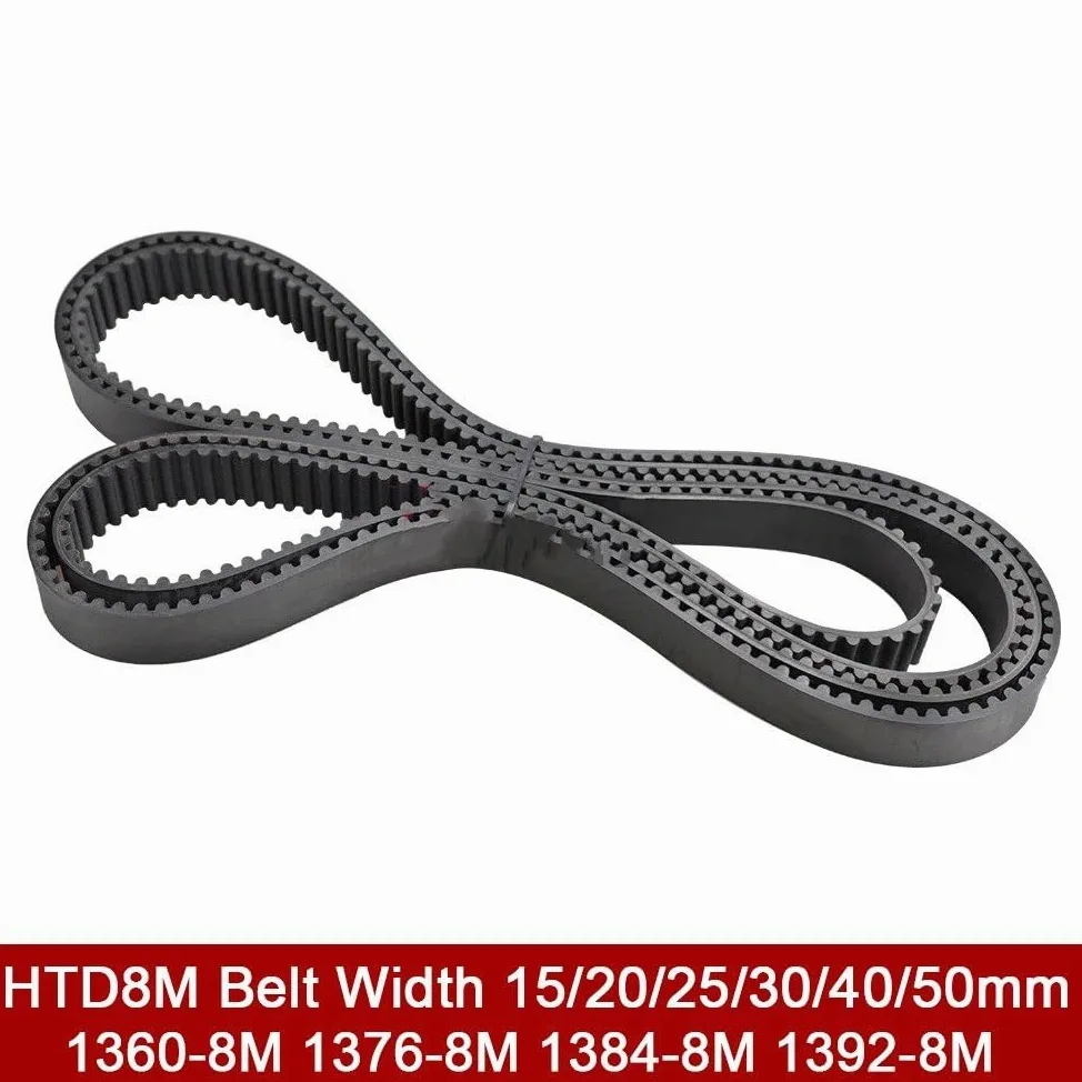 Drive Belt Correa Síncrona HTD 8M Ancho 15/20/25/30/35/40/50Mm 1360 Dientes 170 Correas Distribución(2 piezas,50mm)