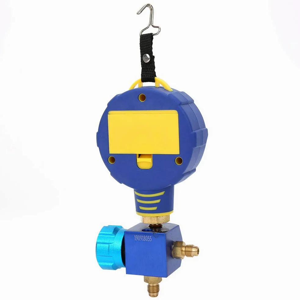 Naroote Medidor de Refrigerante Digital Probador Avanzado de Colector de Vacío de Baja Presión para Profesionales de HVAC 1/8 pulg. NPT