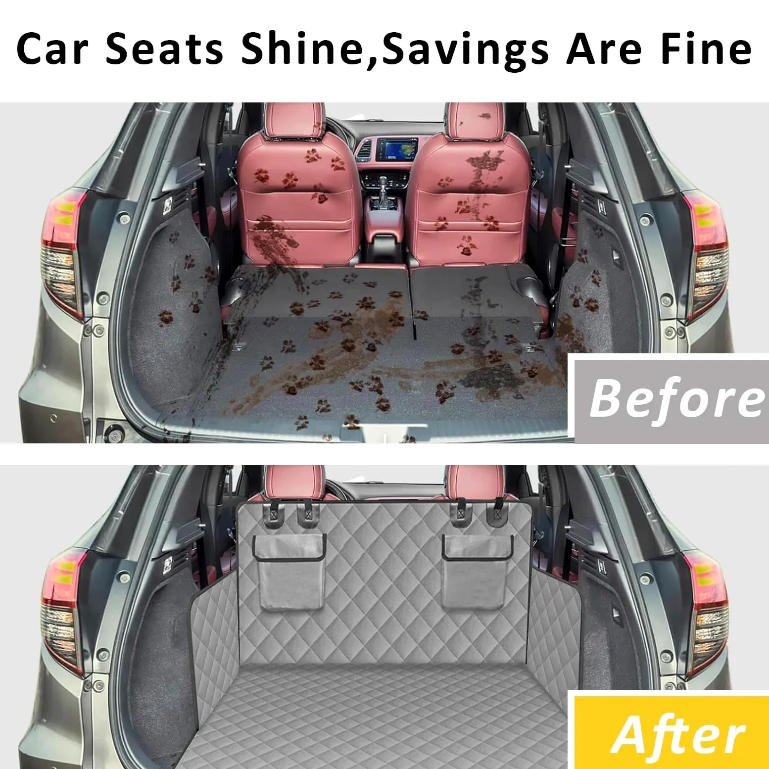 Protector Maletero para Tapete para Maletero de Perro, Funda Universal para Asiento de Coche, Impermeable, Antideslizante, 183 x 104 cm