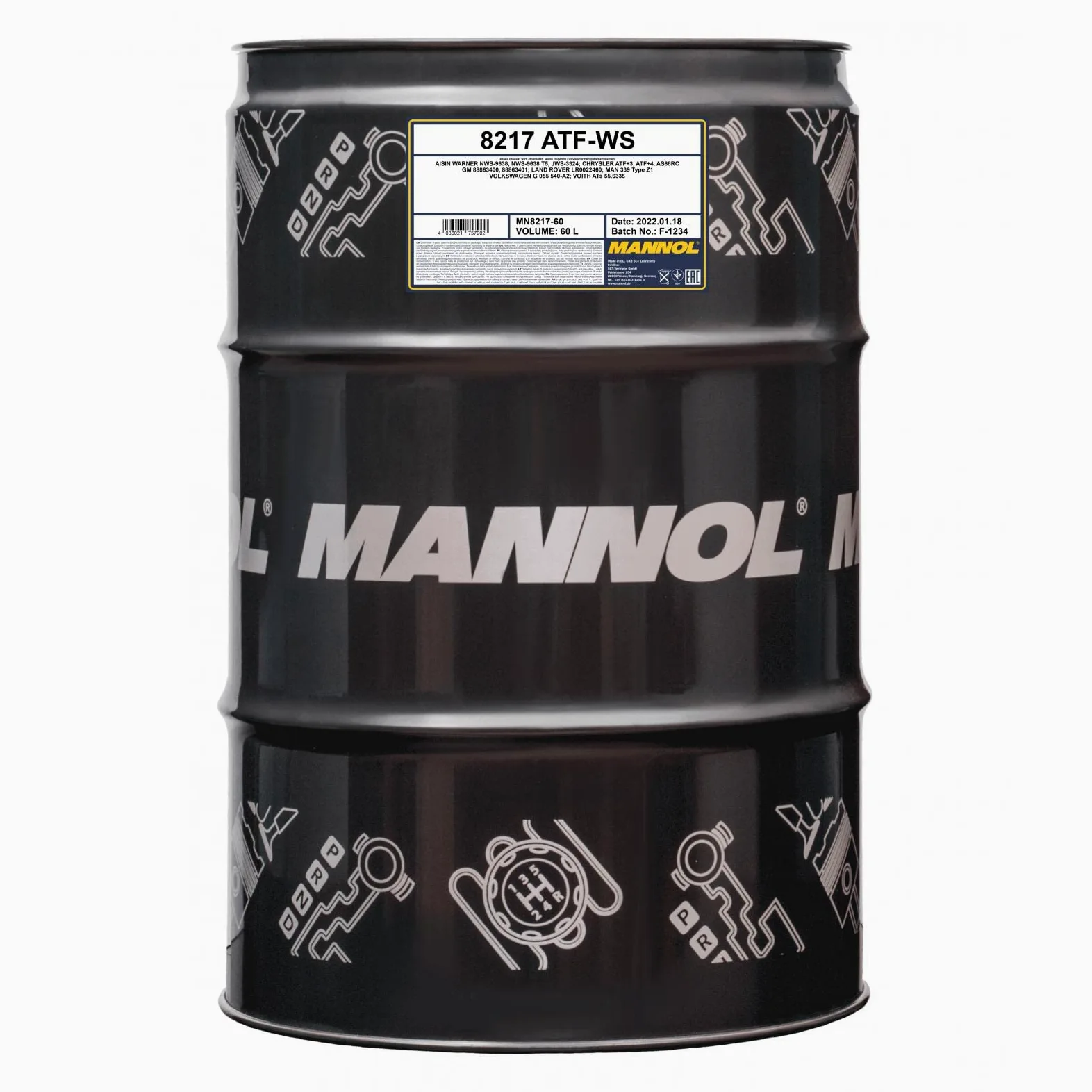 MANNOL MN8217-60 Aceite para transmisión automática 60L Rojo