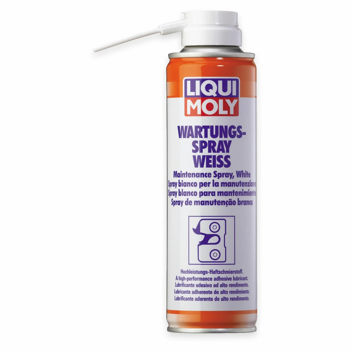 6 x Liqui Moly 3075 de mantenimiento spray color blanco Universal Lubricante 250 ml