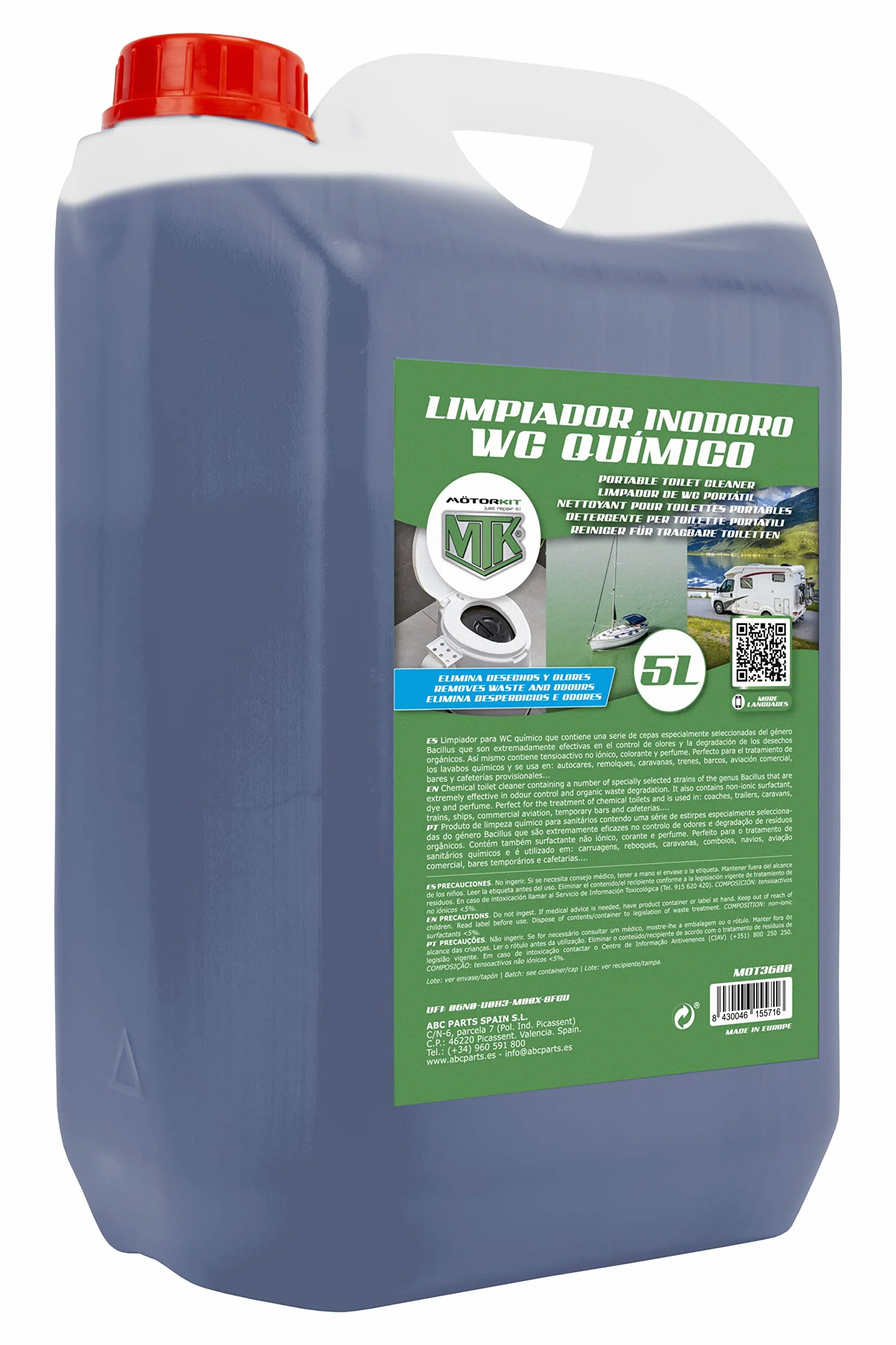 Motorkit Limpiador Inodoro WC Químico