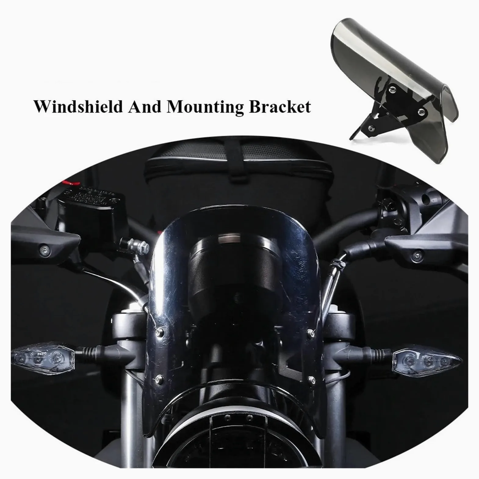 Deflector Aire Moto Parabrisas Delantero Motocicleta con Soporte Montaje para X350 Accesorios Piezas Motor para X 350 2023 Deflector Viento Motocicleta