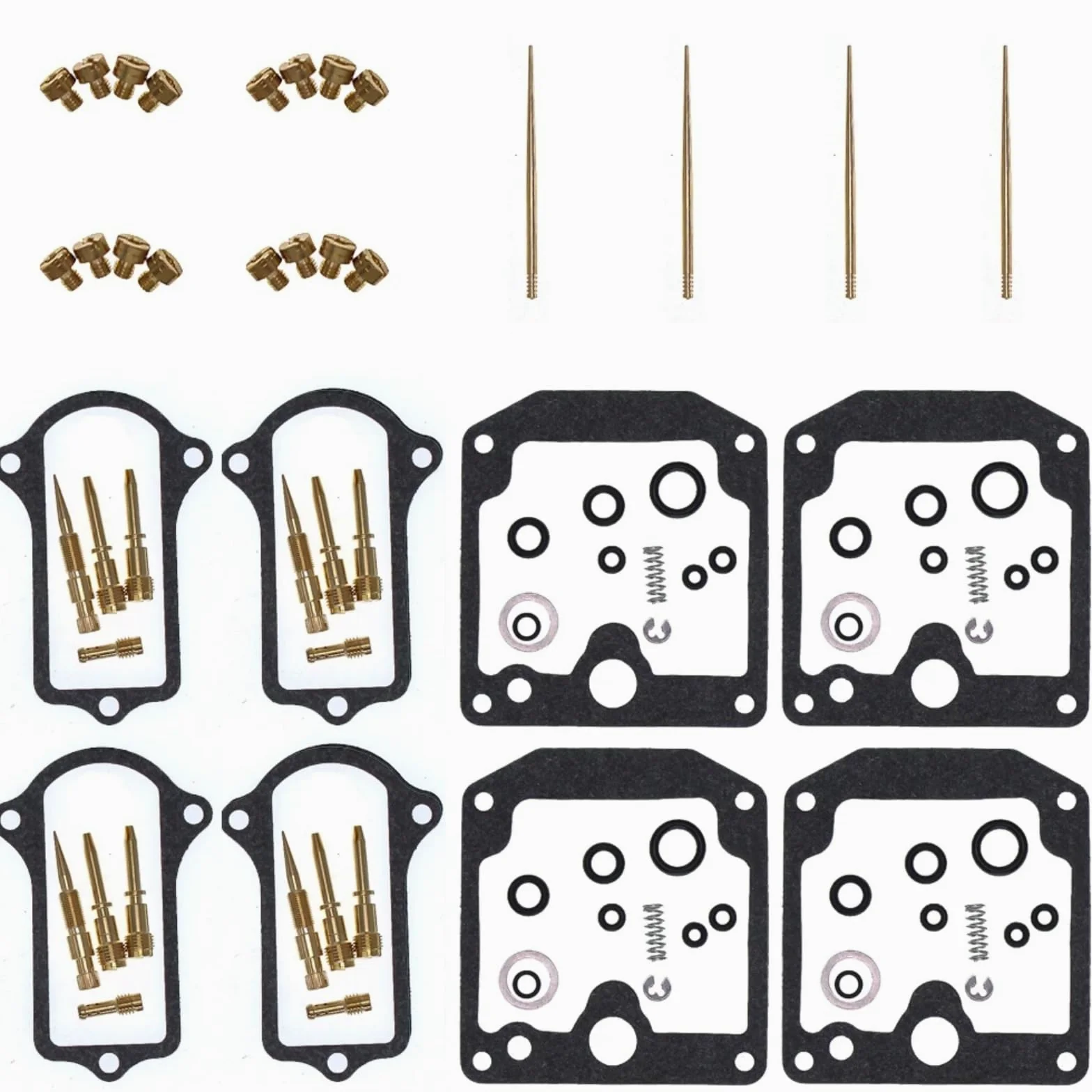 Kit Carburador Repuesto Kit De Reparación De Carburador De Motocicleta Compatible Con Para KZ1000 LTD 1977 1978 Kit De Reparación De Reconstrucción De Carburador