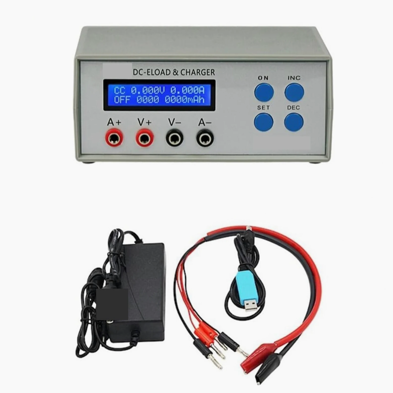 Comprobador de baterias de Coche, EBC-A05 + Capacidad de la batería Rendimiento de Potencia Cargador de Prueba de Carga electrónica for computadora de batería móvil Salida de 5V