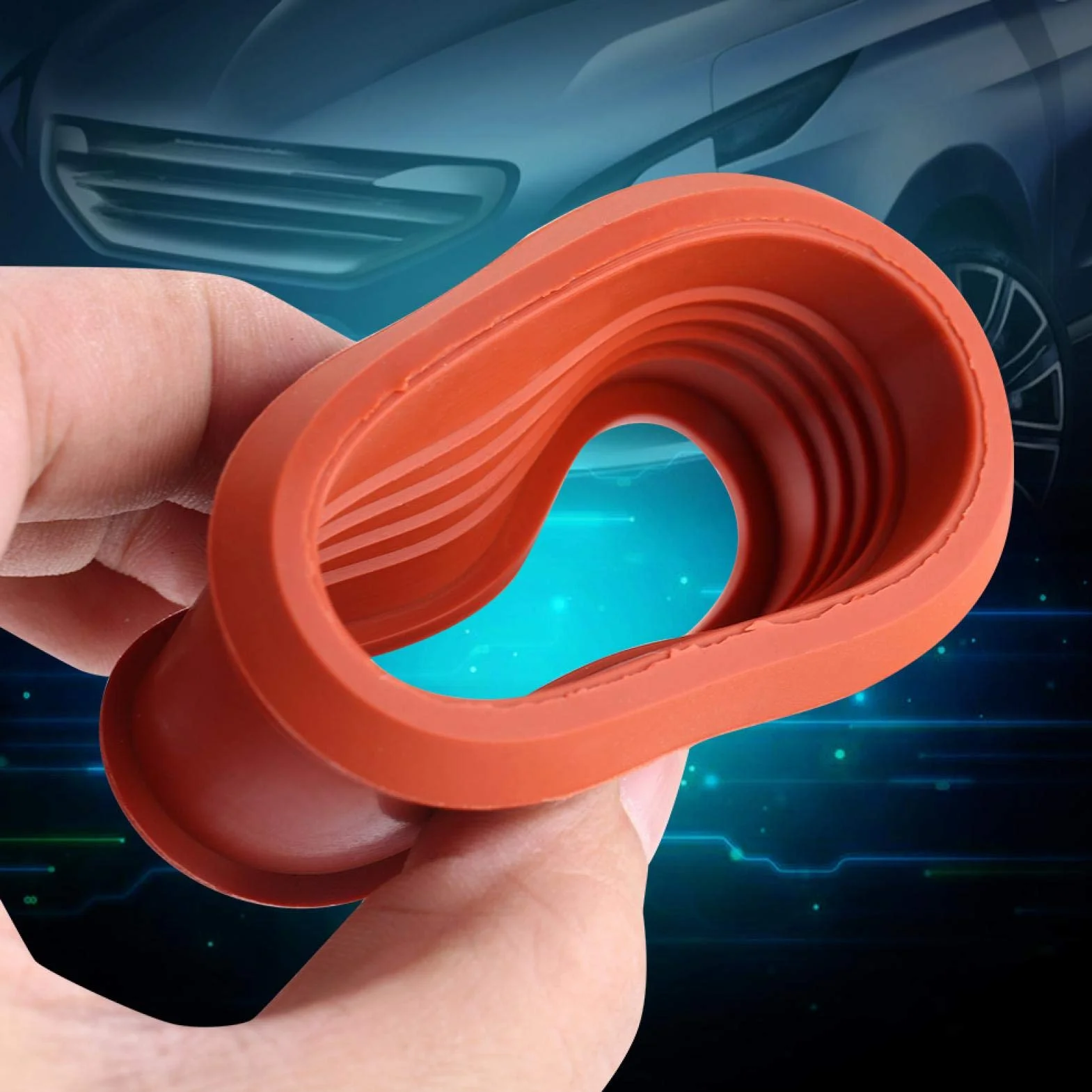 Manguito de goma para tubo de aire turbo para 206207307308407 EXPERT PARTNER 1.6 HDI 1434C8 Q5i6841434para 206207307308407 SOCIO EXPERTO 1.6 HDI 1434C8