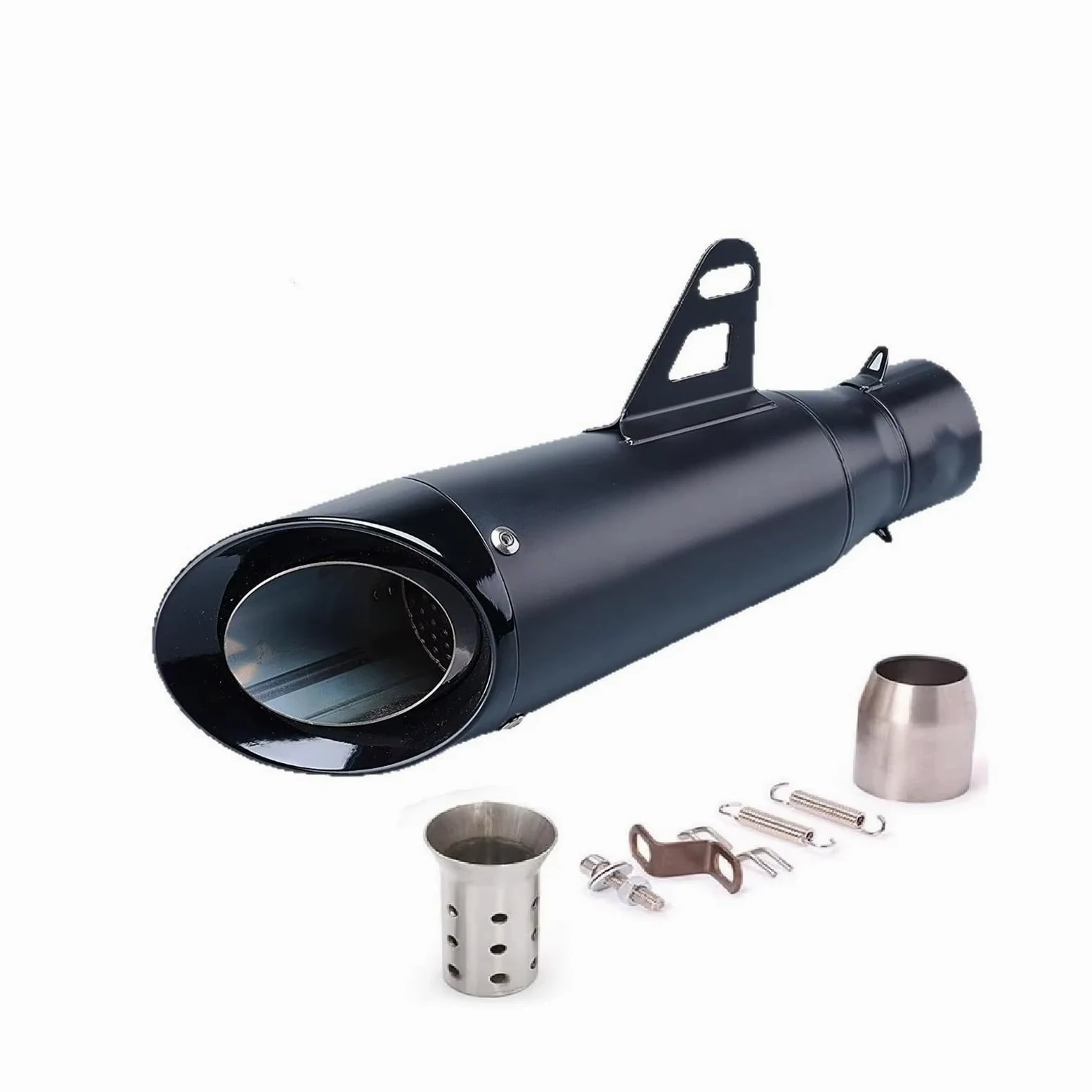silencioso escape moto Para Kawasaki Para Ninja Para Z900 Para CB650R | Para R3 51mm silenciador de Escape para motocicleta tubo de Escape 335mm de longitud(B 51mm)