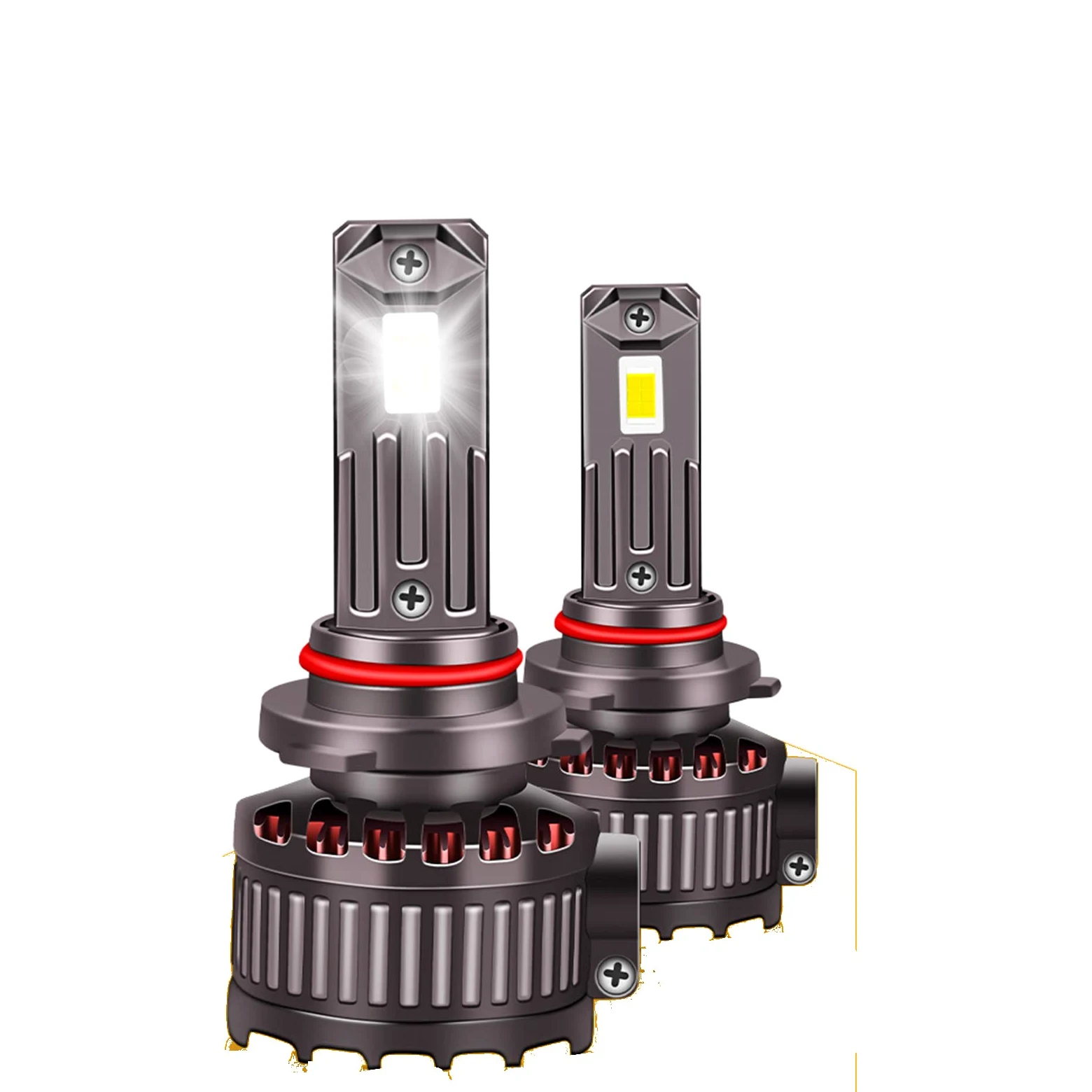 Bombillas LED Para Faros Delanteros, Faros LED 36000LM 6000K Xenon White Halogen Fanless Kit De Conversión Plug And Play Reemplazo, Paquete De 2,H1