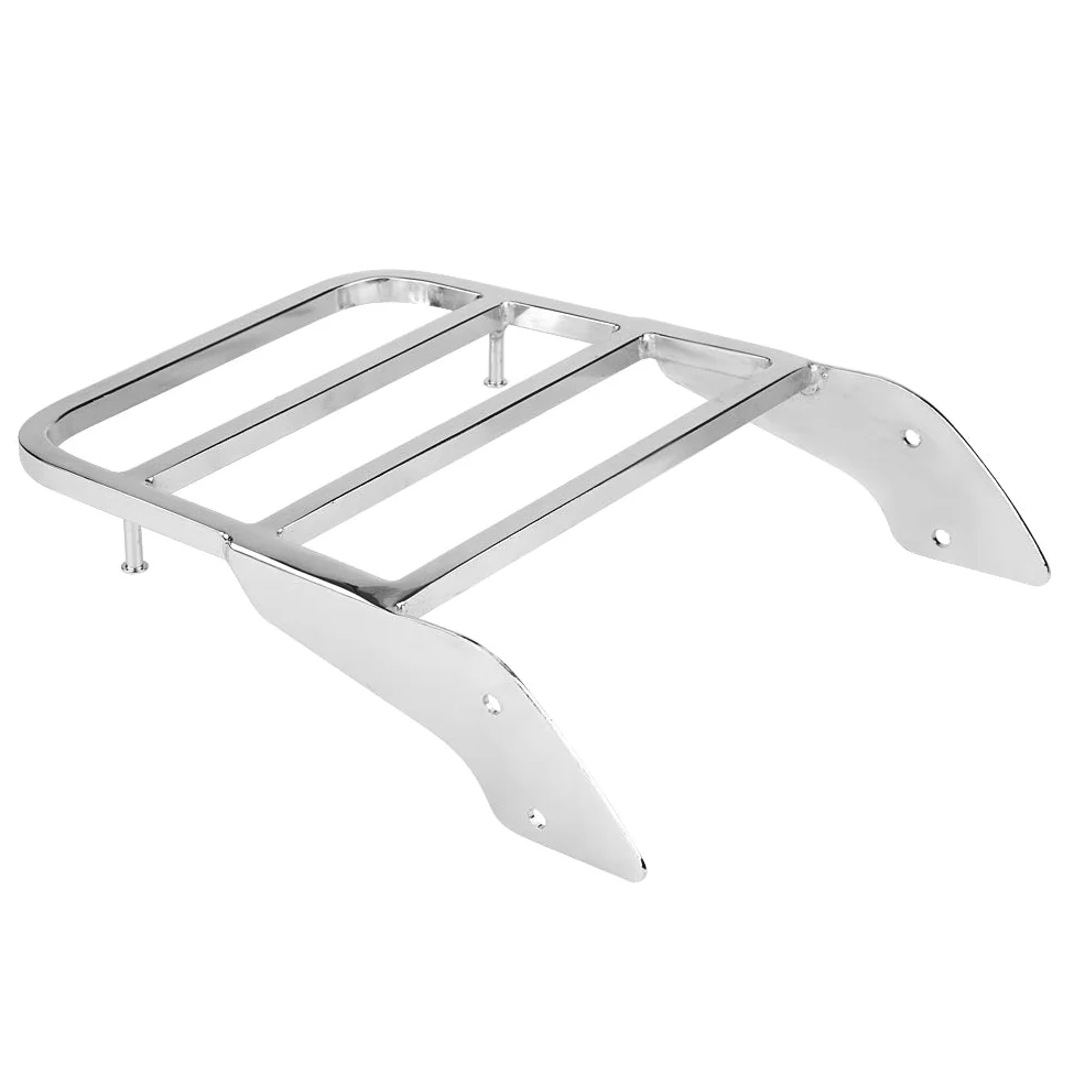 Portaequipajes Trasero para Motocicleta, Portaequipajes Trasero para Motocicleta para Honda Shadow VT750 C2 1997-2003 Portaequipajes Trasero Plateado Soporte para Portaequipajes