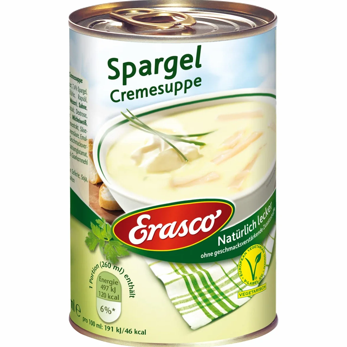 Sopa de espárragos Erasco 390 ml 3 unidades