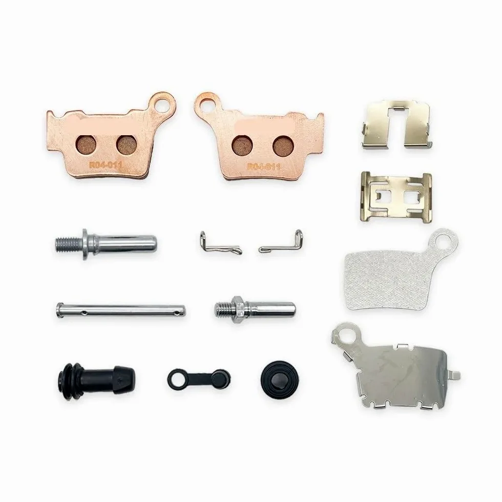 Kit De Reparación Pinzas Freno Delanteras Y Traseras para Motocicleta: Muelles Retención, Almohadillas Lámina Aislante Térmica para Bomba(Rear Kit Rear Kit)