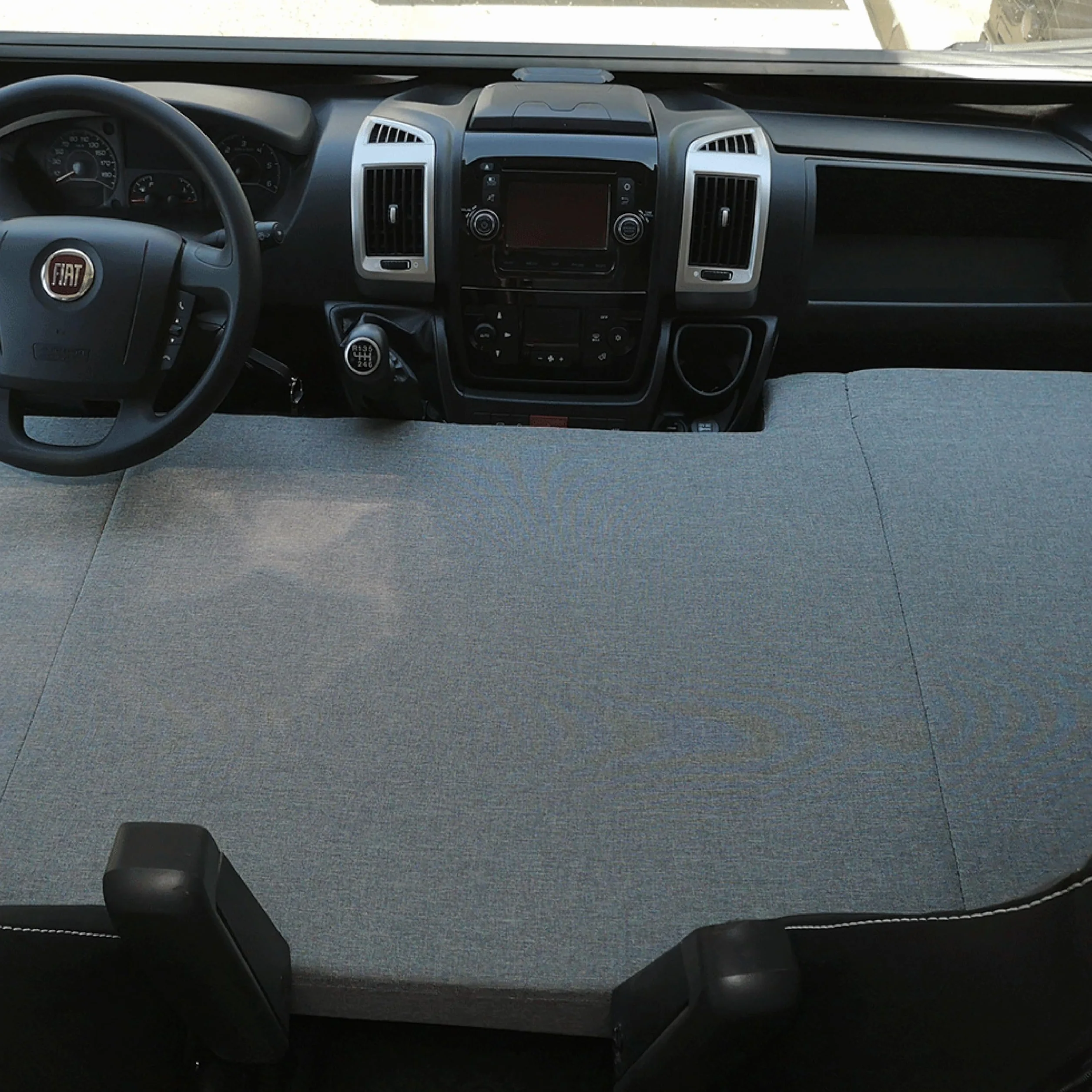 kfoam.es Colchón Plegable Cama Delantera Camper para Fiat Ducato, Jumper, Boxer (2002-2025) Color Gris, Cama Extra, Camper Van, Furgoneta Camper