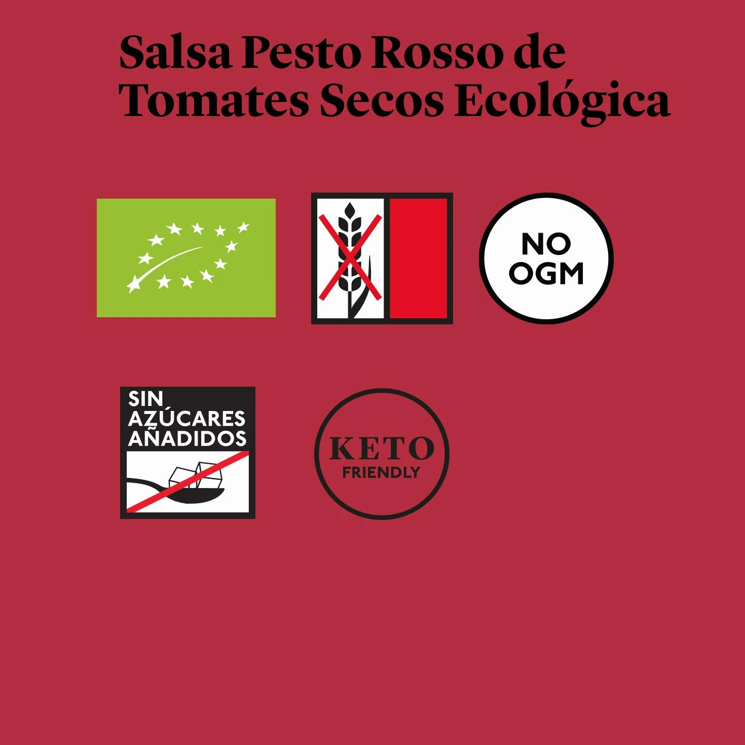 Delicious & Sons Salsa Pesto Rosso de Tomates Secos Ecológica 190g
